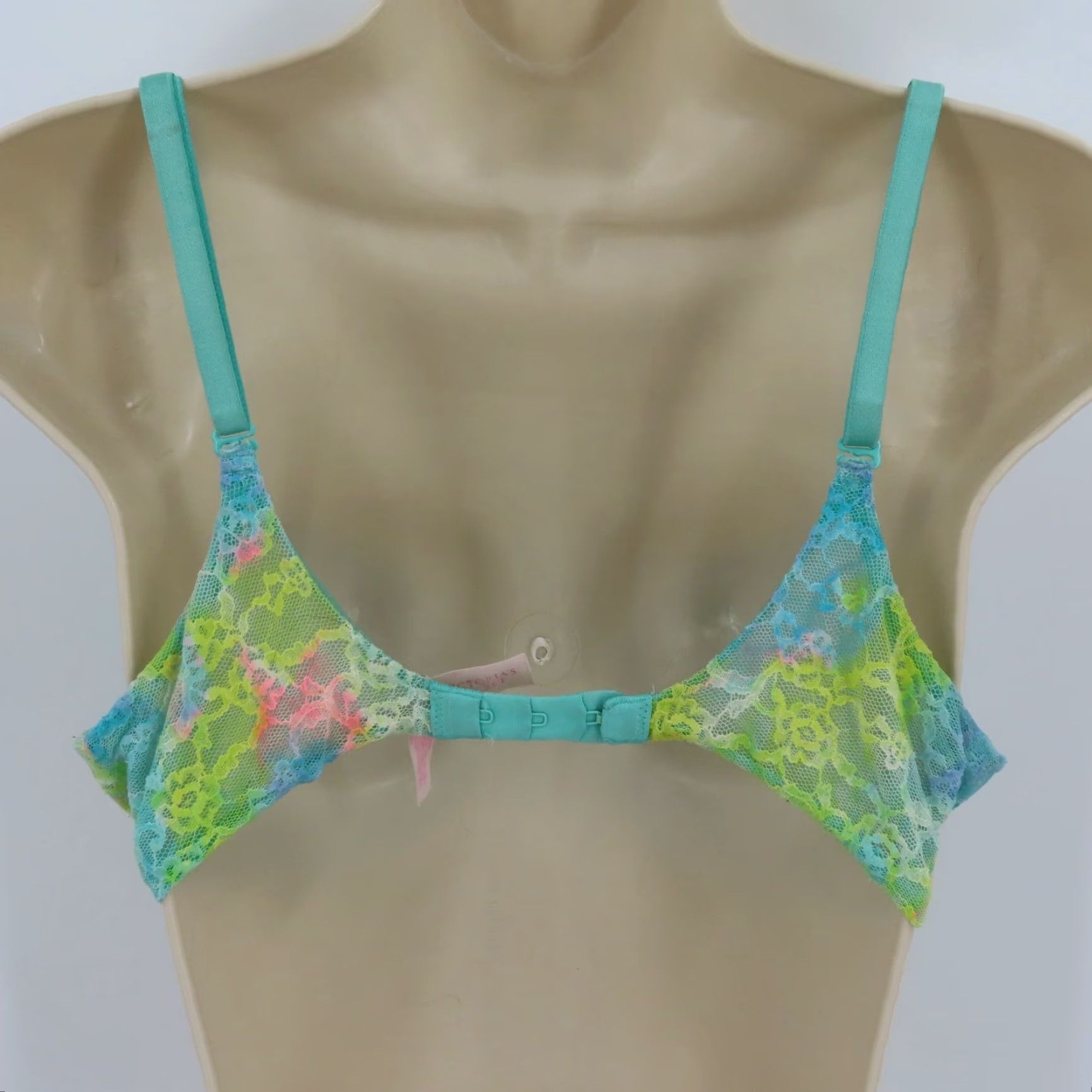 Victoria's Secret V IC TORIA'S SECRET Push Up Bra 34C Multicolor Floral Underwire Padded Lace Women Bra Size ONE SIZE - 5 Thumbnail