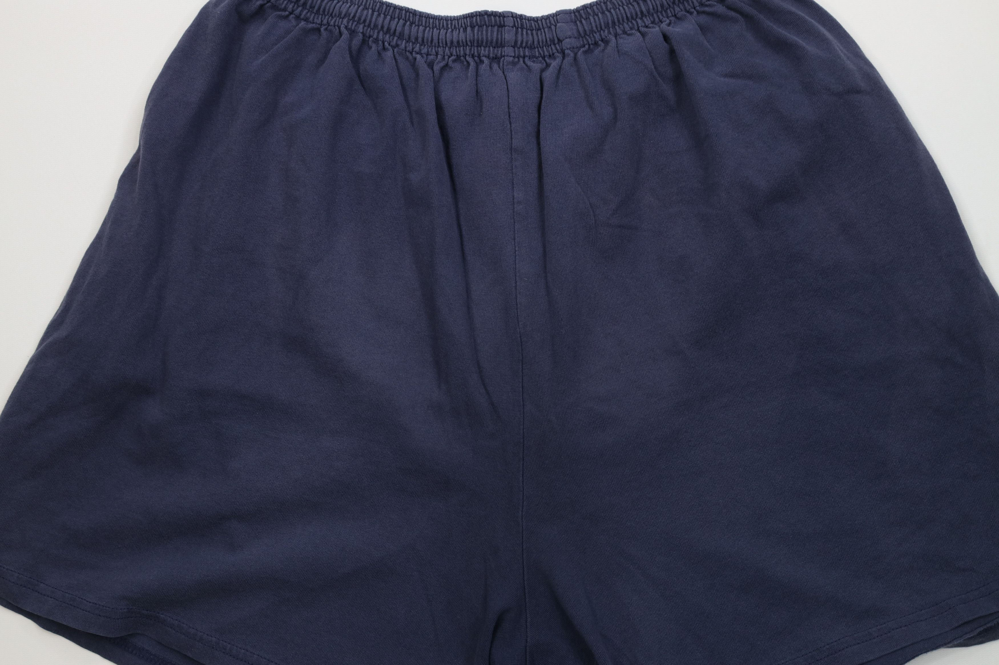 Vintage Vintage 90s Y2K Streetwear Blank Above Knee Dad Shorts Blue Size US 34 / EU 50 - 10 Thumbnail