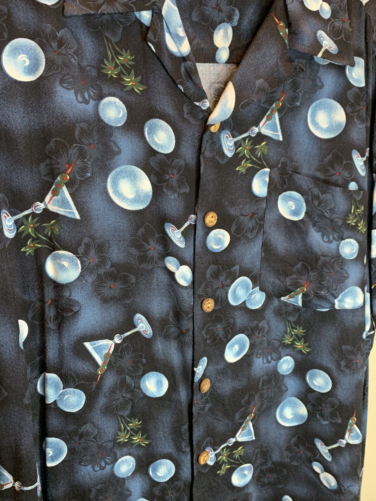 Kennington Ltd. RARE Vintage Kennington Pinup Martini Tiki Loop Collar Shirt Size US L / EU 52-54 / 3 - 4 Thumbnail