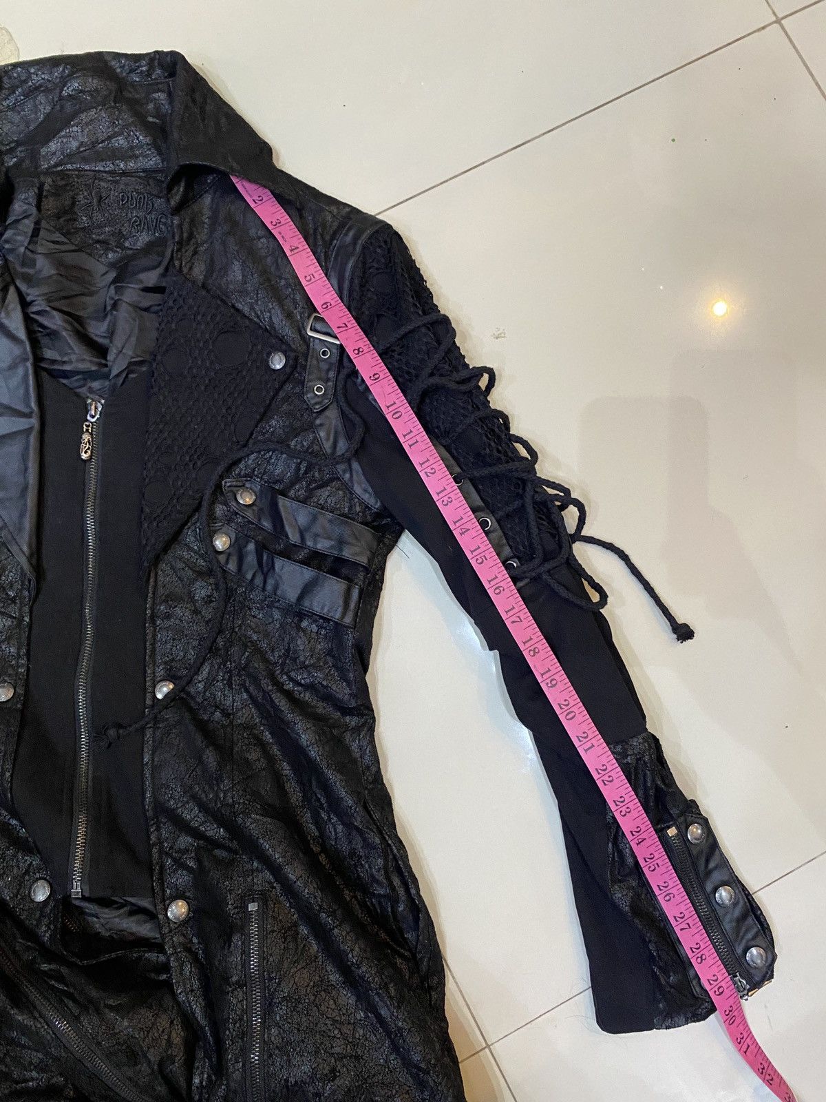 If Six Was Nine Japanese Rave Bondage Faux Leather Coat Ghotic Punk Style Size US M / EU 48-50 / 2 - 19 Thumbnail