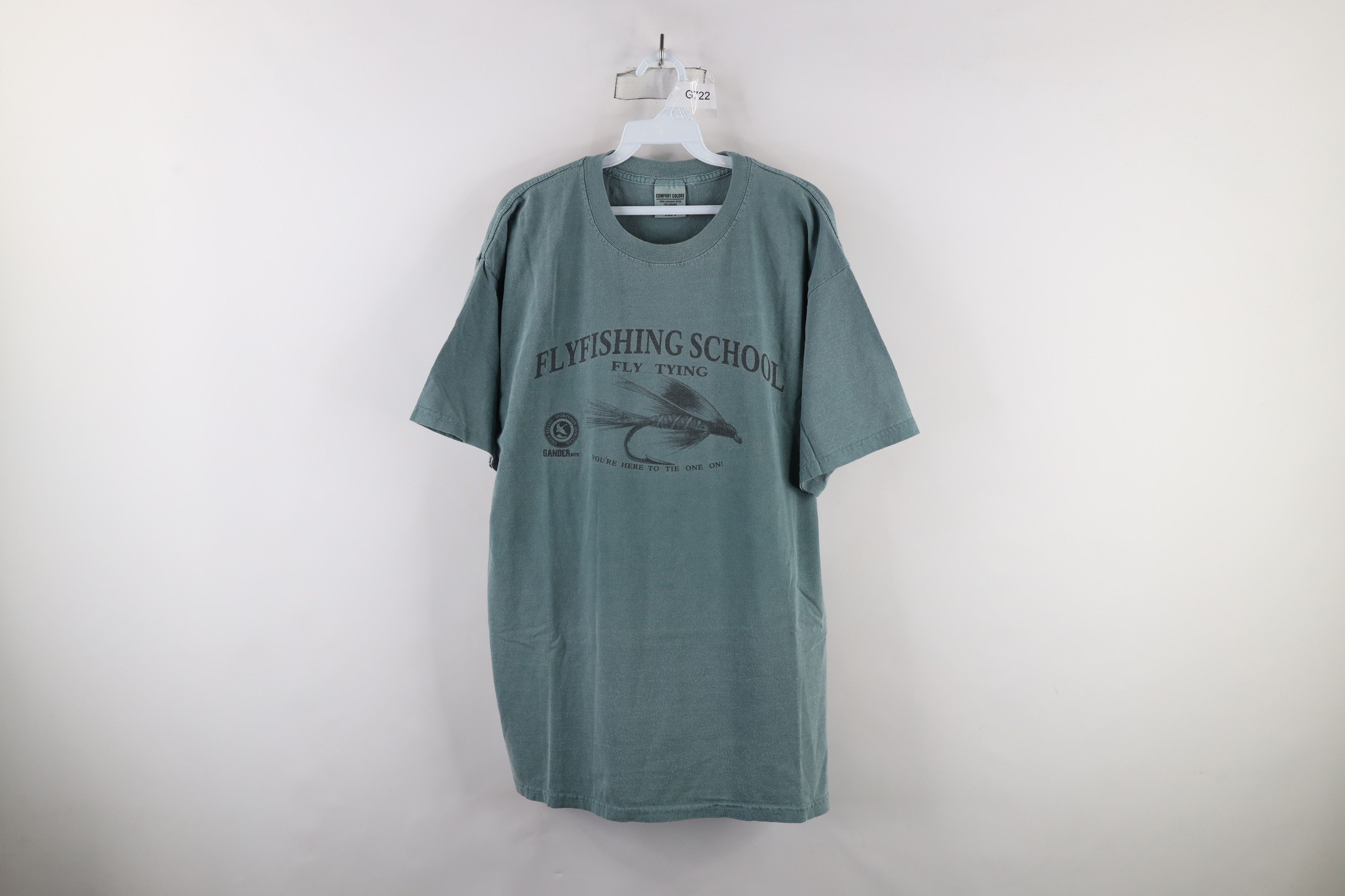 Vintage Vintage 90s Gander Mountain Flyfishing School T-Shirt Size US L / EU 52-54 / 3 - 1 Thumbnail