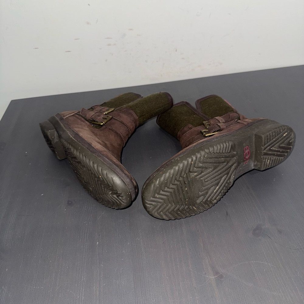 Ugg UGG Simmens Waterproof Leather Wool Double Buckle Strap Boo Size US 6 / IT 36 - 6 Thumbnail