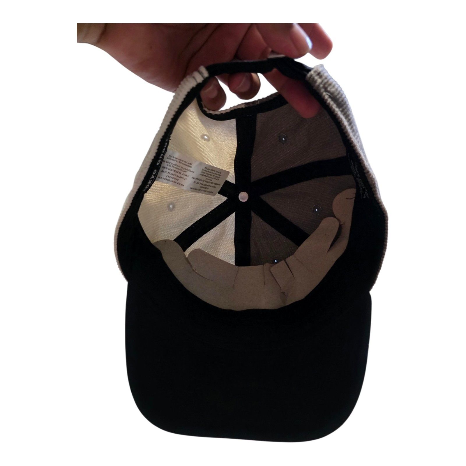 Anime HotTopic Tokyo Ghoul Ken Kaneki Split Face Cordroy dad Cap Size ONE SIZE - 10 Thumbnail