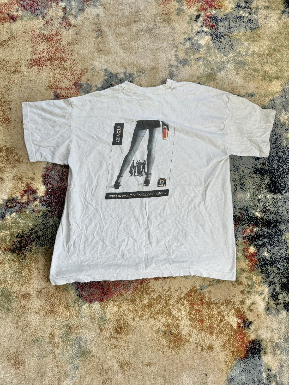 Fruit Of The Loom × Vintage Vintage 90s Boddingtons t-shirt Size US XL / EU 56 / 4 - 7 Thumbnail