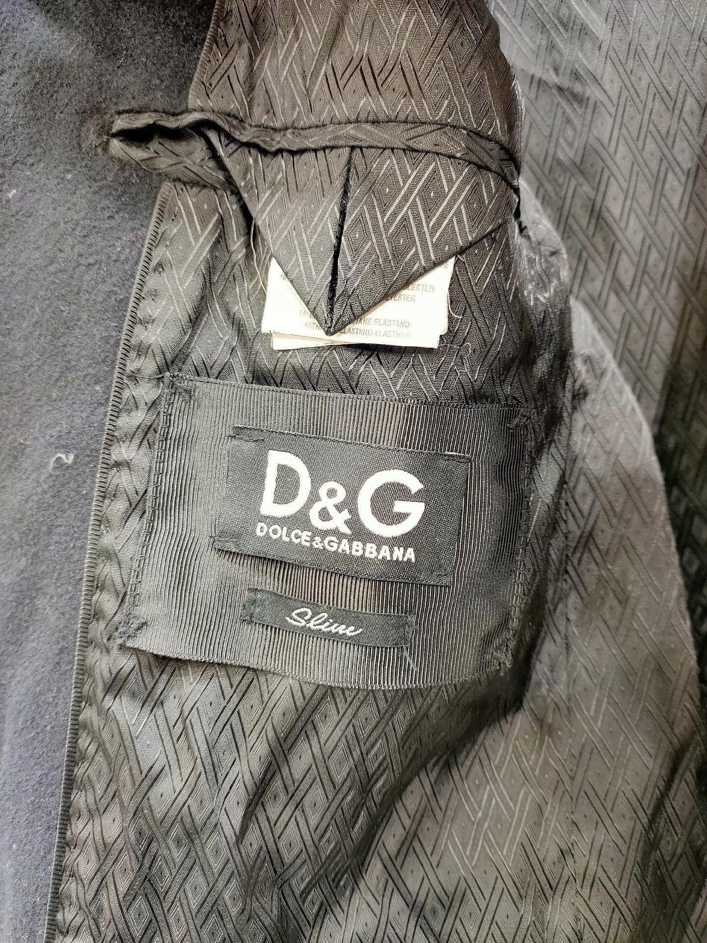 Dolce & Gabbana Dolce&Gabbana Men's Black Wool Coat K29 Size US L / EU 52-54 / 3 - 5 Thumbnail