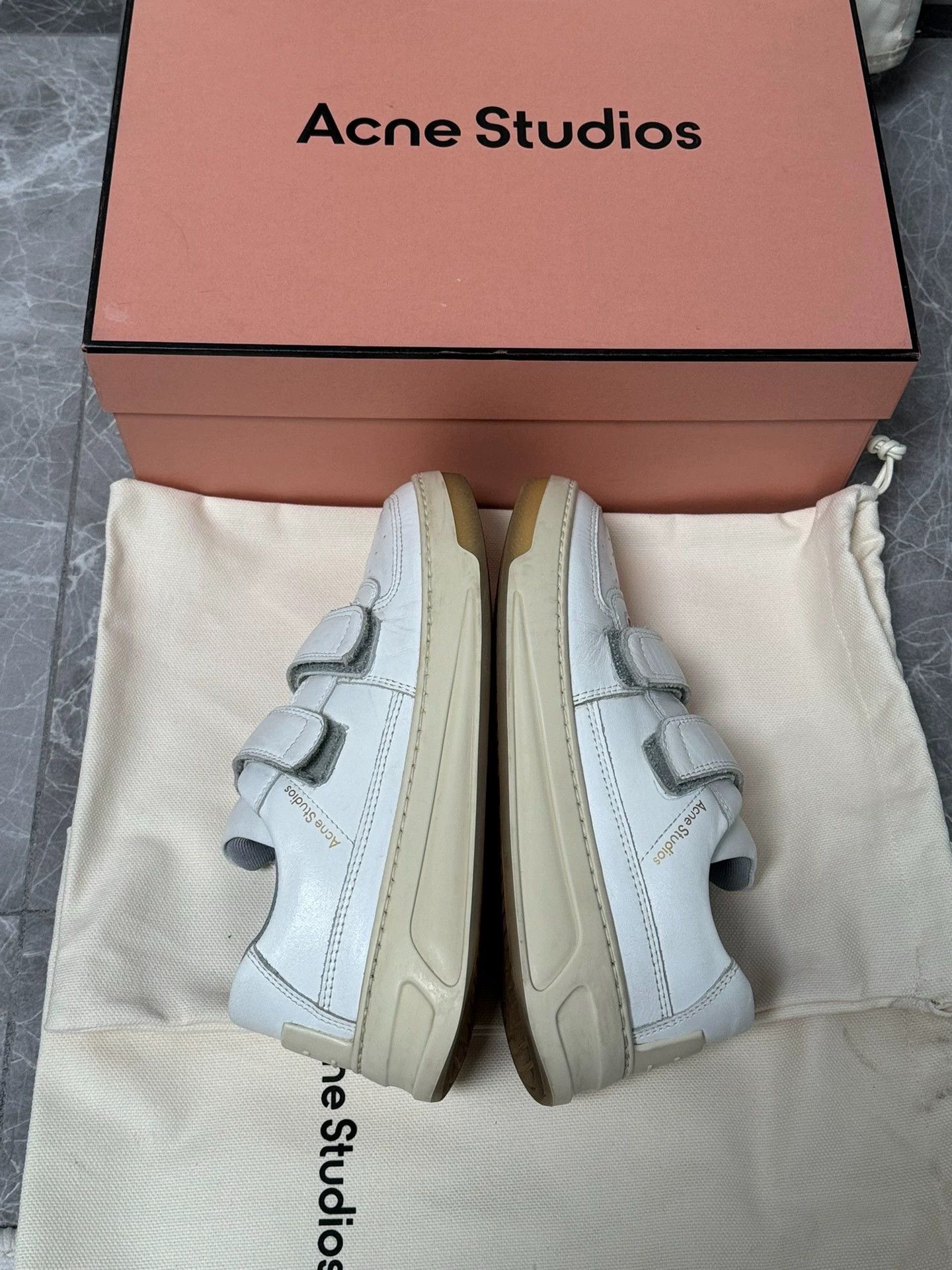 Acne Studios Acne Studios women's white velcro sneakers 35 Size US 4.5 / IT 34.5 - 6 Thumbnail
