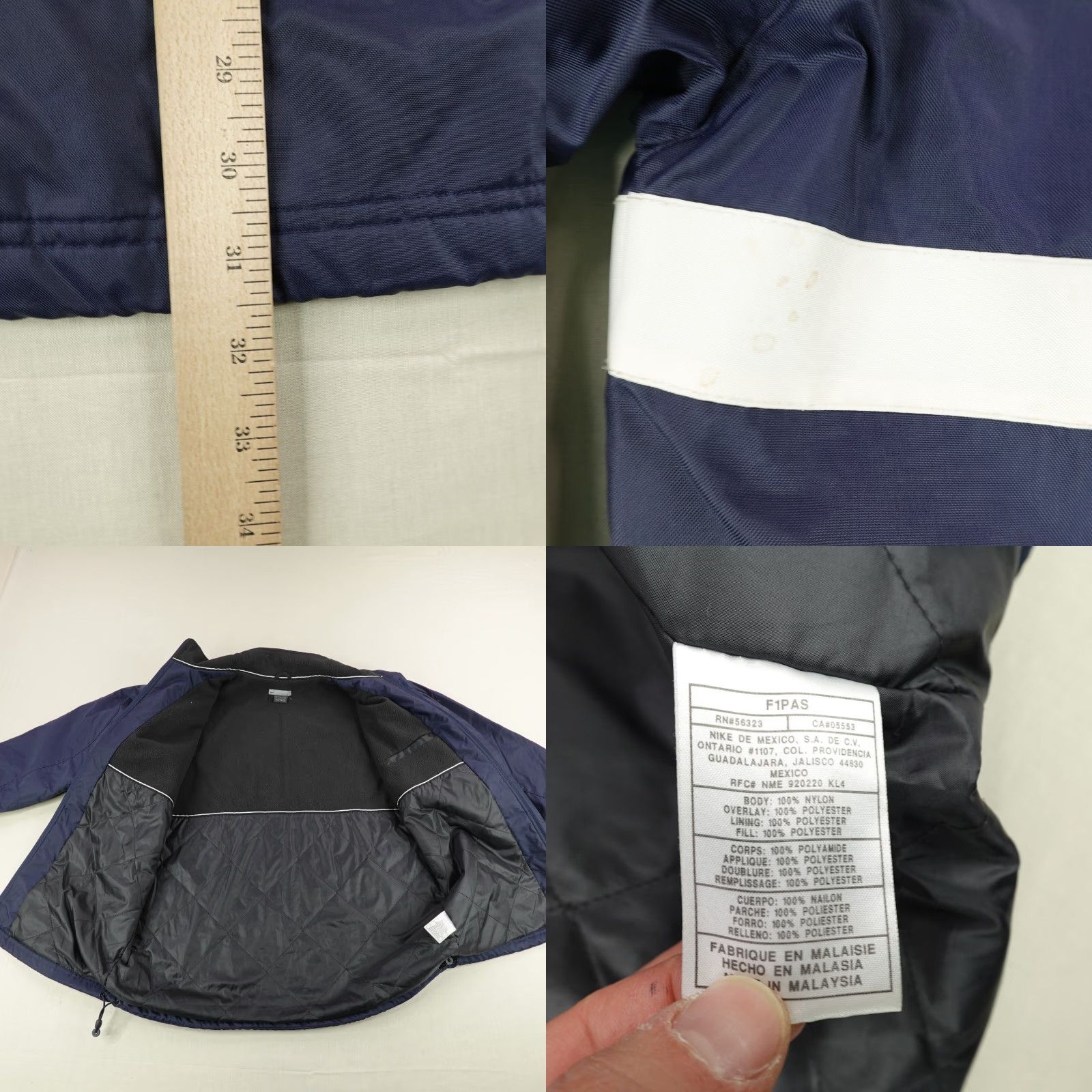 Nike Vintage Nike Jacket Mens Large Blue Windbreaker Quilted Insulated Coat Y2K Size US L / EU 52-54 / 3 - 8 Thumbnail