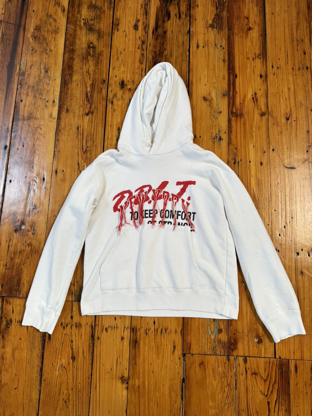 Doublet Fringe Embroided New York Hoodie Medium