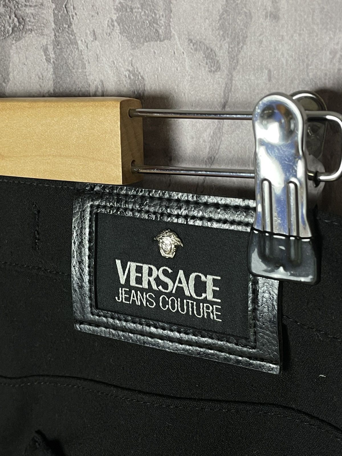 Versace × Vintage Vintage Versace Basic Black Y2K pants Size 32" / US 10 / IT 46 - 6 Thumbnail