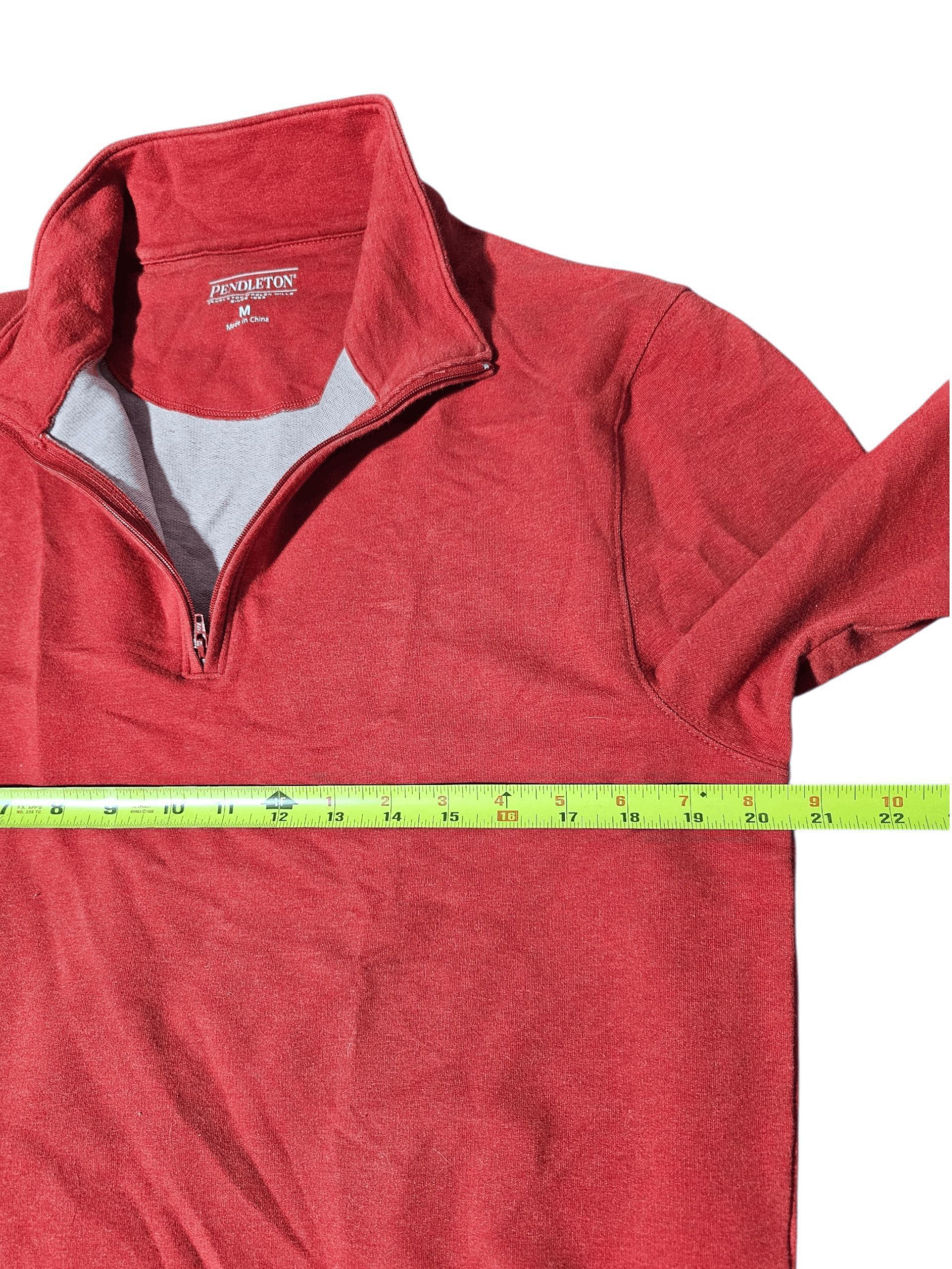 Pendleton Pendleton Mens M Pullover 1/4 Zip Sweater Red Long Sleeve Size US M / EU 48-50 / 2 - 2 Thumbnail
