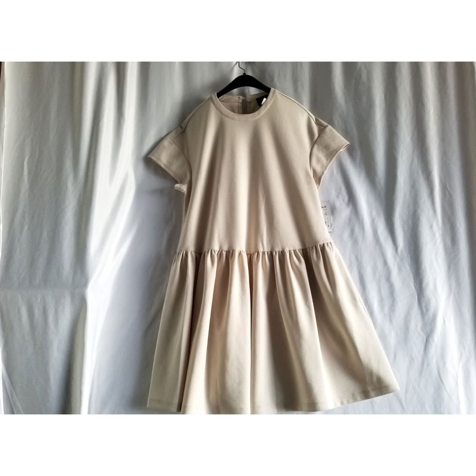 Donna Morgan Donna Morgan Sheath Dress Beige 4 Light Stretch Bell Sleeve Knee Length Regular Women Vintage No Size S / US 4 / IT 40 - 2 Thumbnail