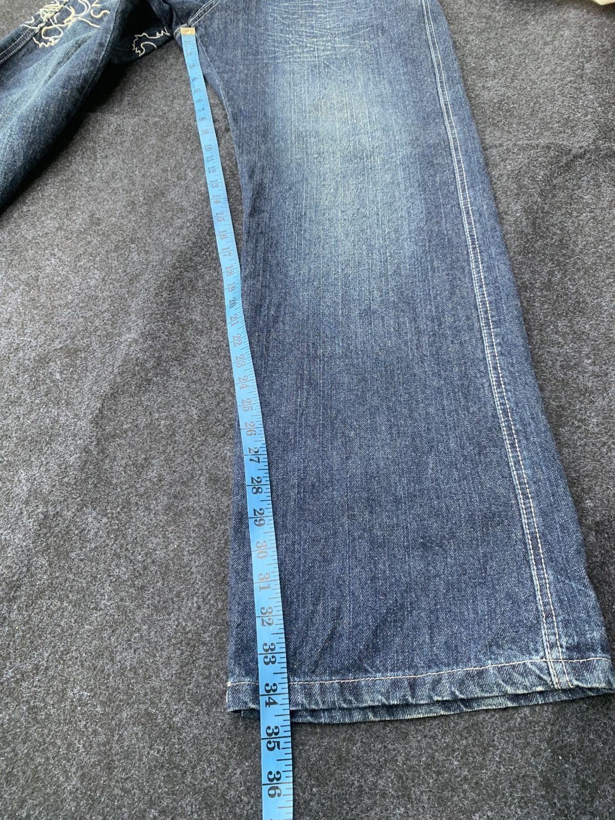 Sean John Baggy Sean John Embroidered Denim - hip-hop y2k style W34 Size US 34 / EU 50 - 10 Thumbnail