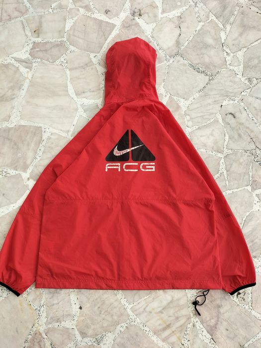 nike acg jacket red