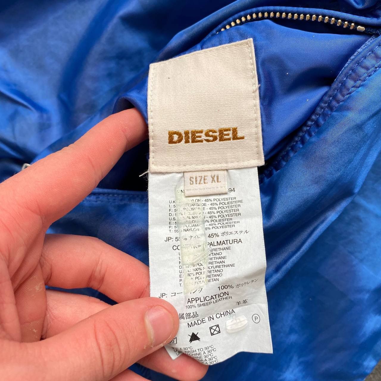 Diesel × Vintage Vintage reversible bomber jacket diesel monogram big logo Size US XL / EU 56 / 4 - 9 Thumbnail
