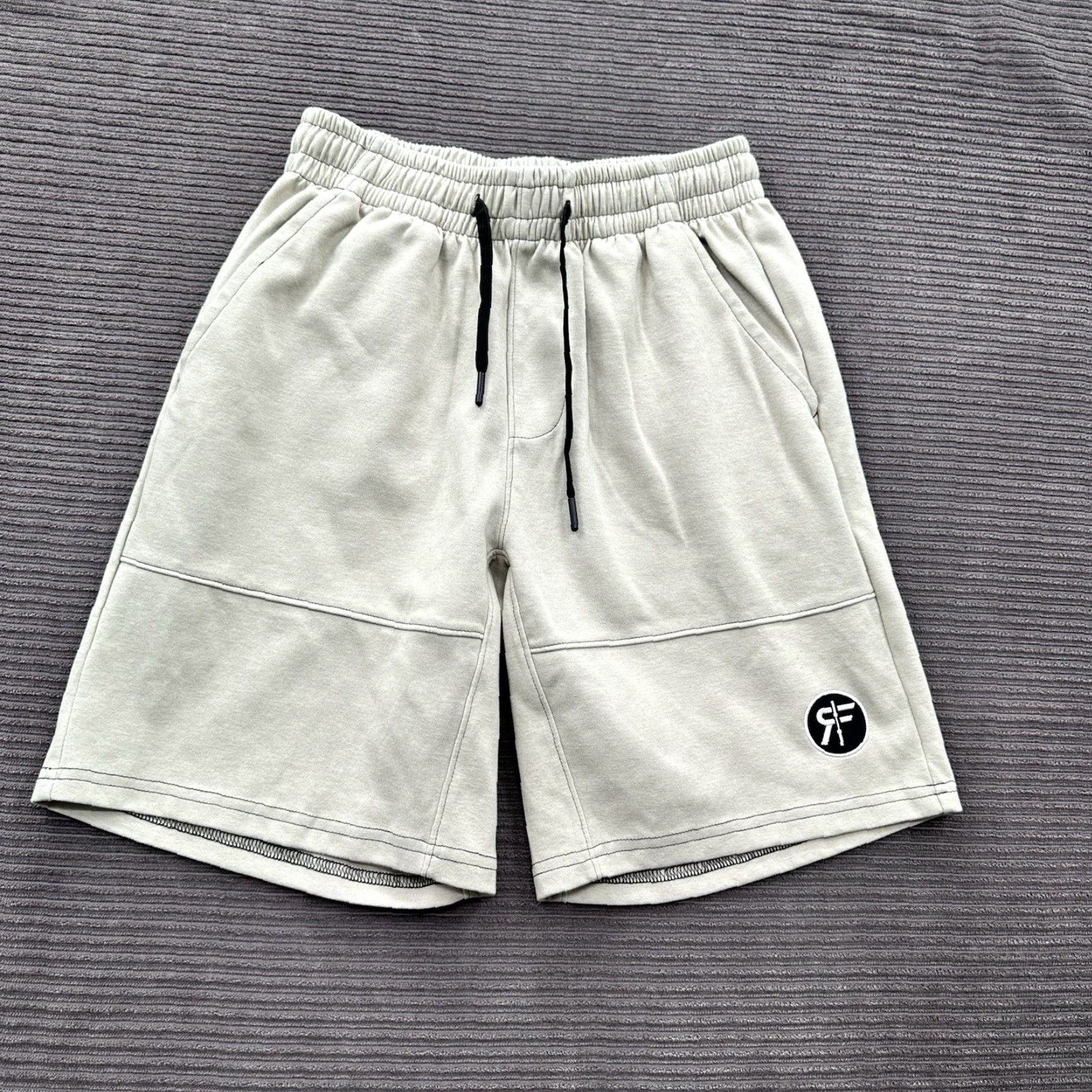 Vintage Rokfit Motion Shorts Men M Beige Polyester Cotton Gym Workout Athletic Cargo With Pockets 5-Pocket Design Size US 31 - 2 Thumbnail