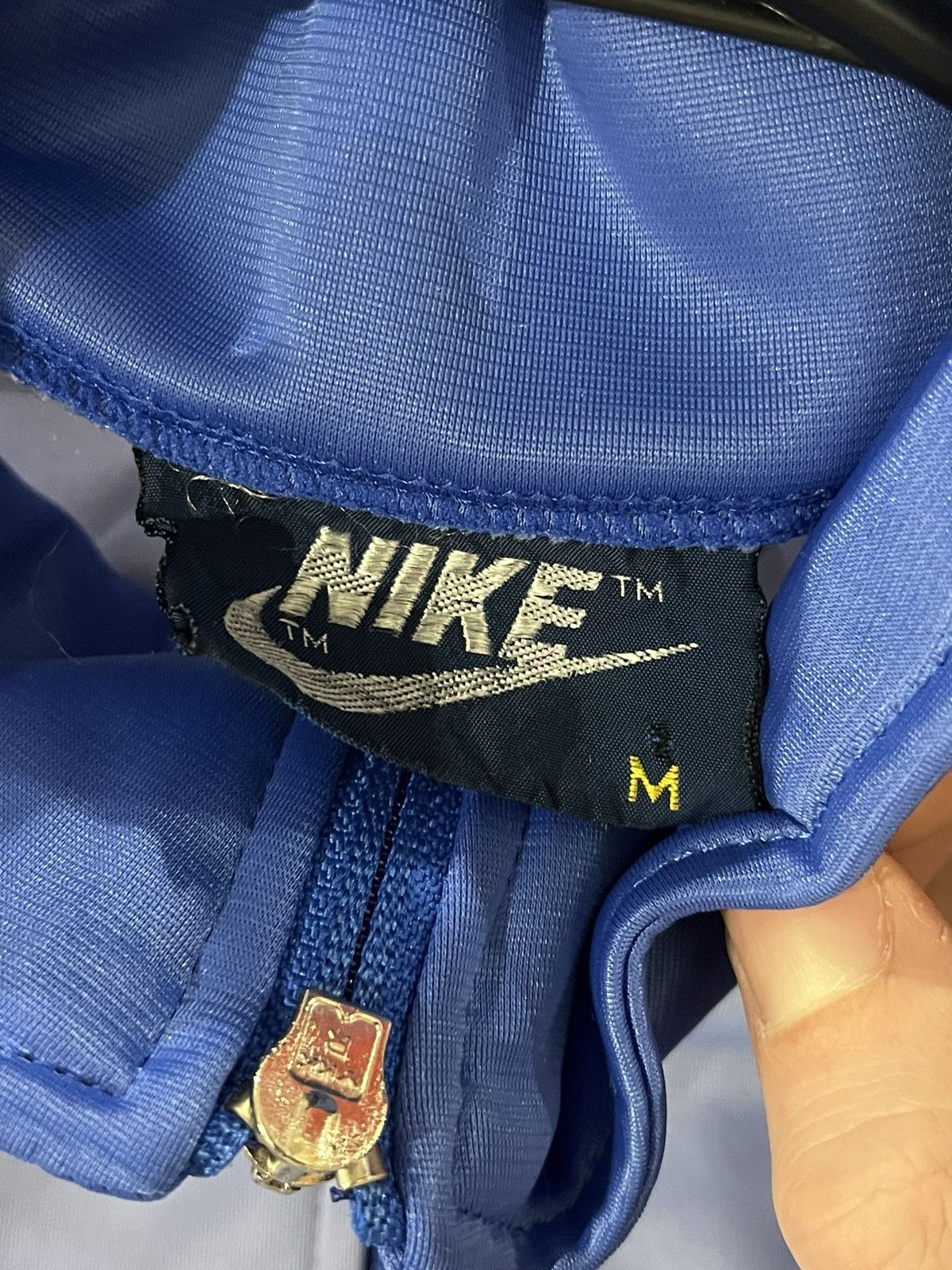 Nike Vintage 80s Nike Womens Blue Zip Jacket Size M / US 6-8 / IT 42-44 - 6 Thumbnail