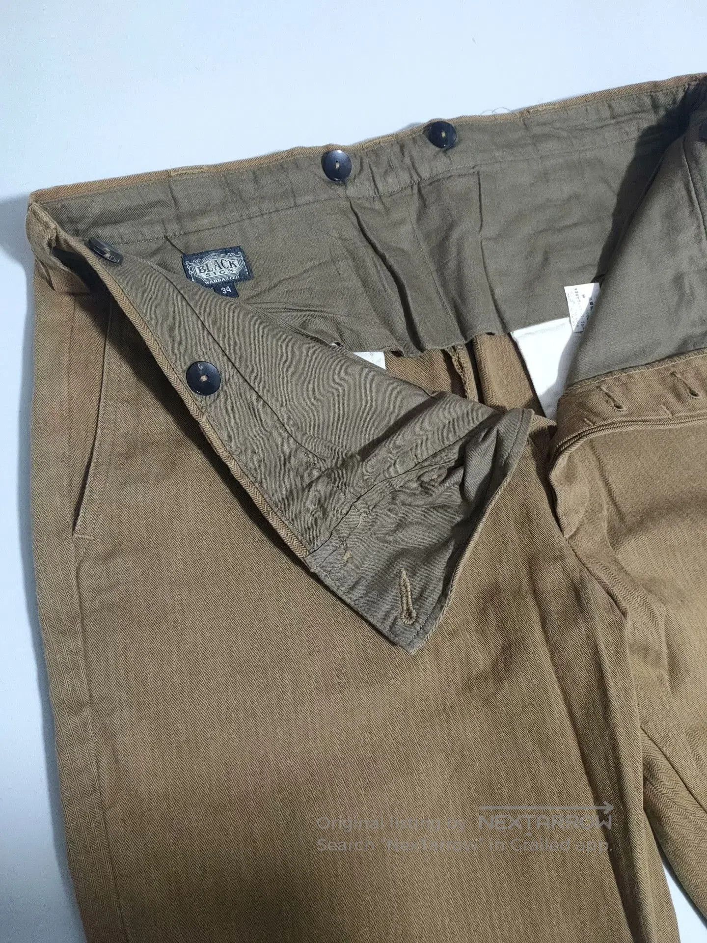 BLACK SIGN BLACKsign Heavyweight Jodhpurs Shorts. Size US 34 / EU 50 - 4 Thumbnail