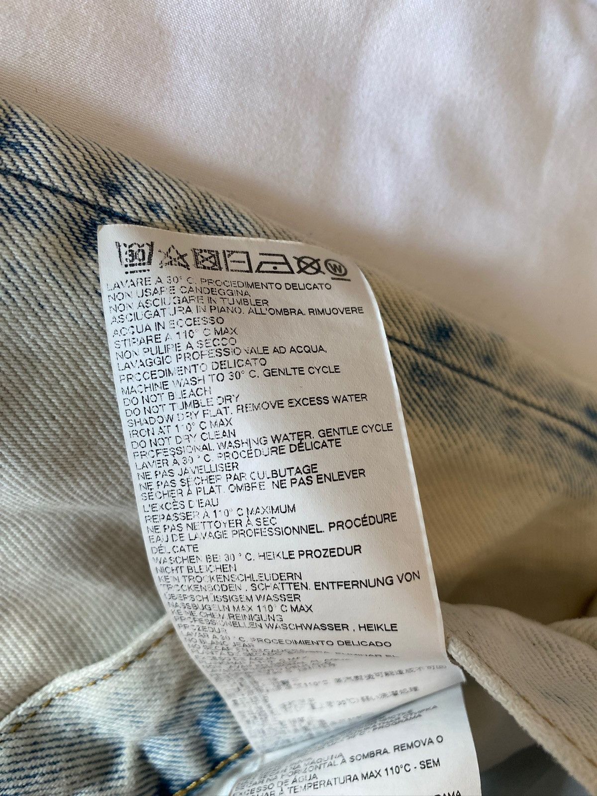 Maison Margiela Maison Margiela Bleached Denim Size US 30 / EU 46 - 9 Thumbnail