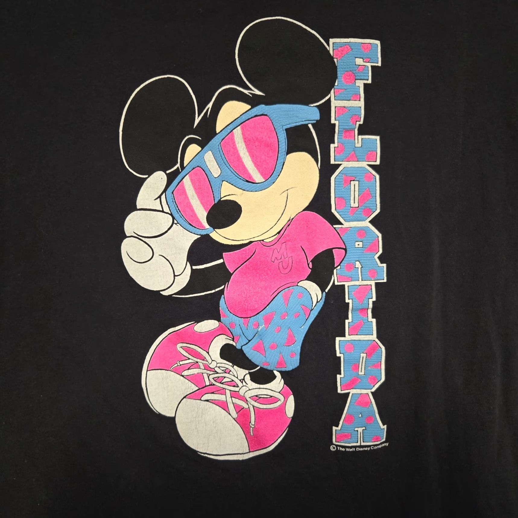 Vintage VINTAGE Florida Mickey Mouse T-Shirt Men's Large Black 90s USA Size US L / EU 52-54 / 3 - 4 Thumbnail