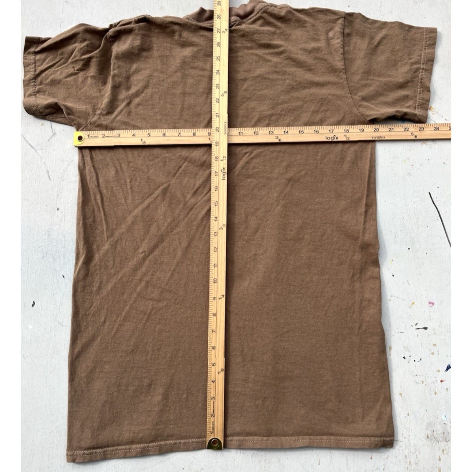 Vintage VINTAGE Men’s Army T-Shirt Beige Brown Solid L USA Military Grunge Pearl Jam 90s Work Shirt Mens Regular Cotton 2000s 100% Size US L / EU 52-54 / 3 - 6 Thumbnail