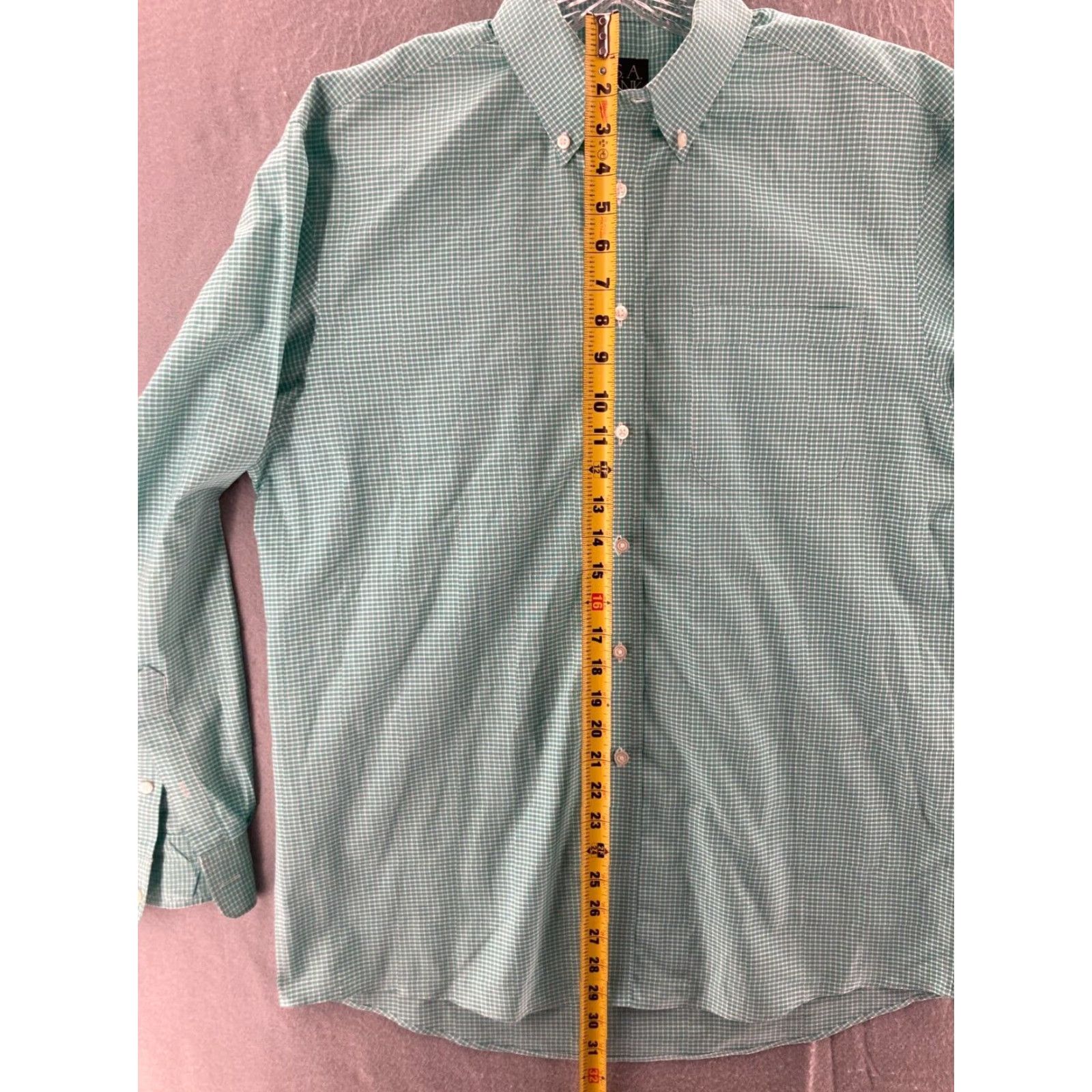 Jos. A. Bank Jos A Bank Traveler Shirt Mens Medium Mint green Size US M / EU 48-50 / 2 - 3 Thumbnail