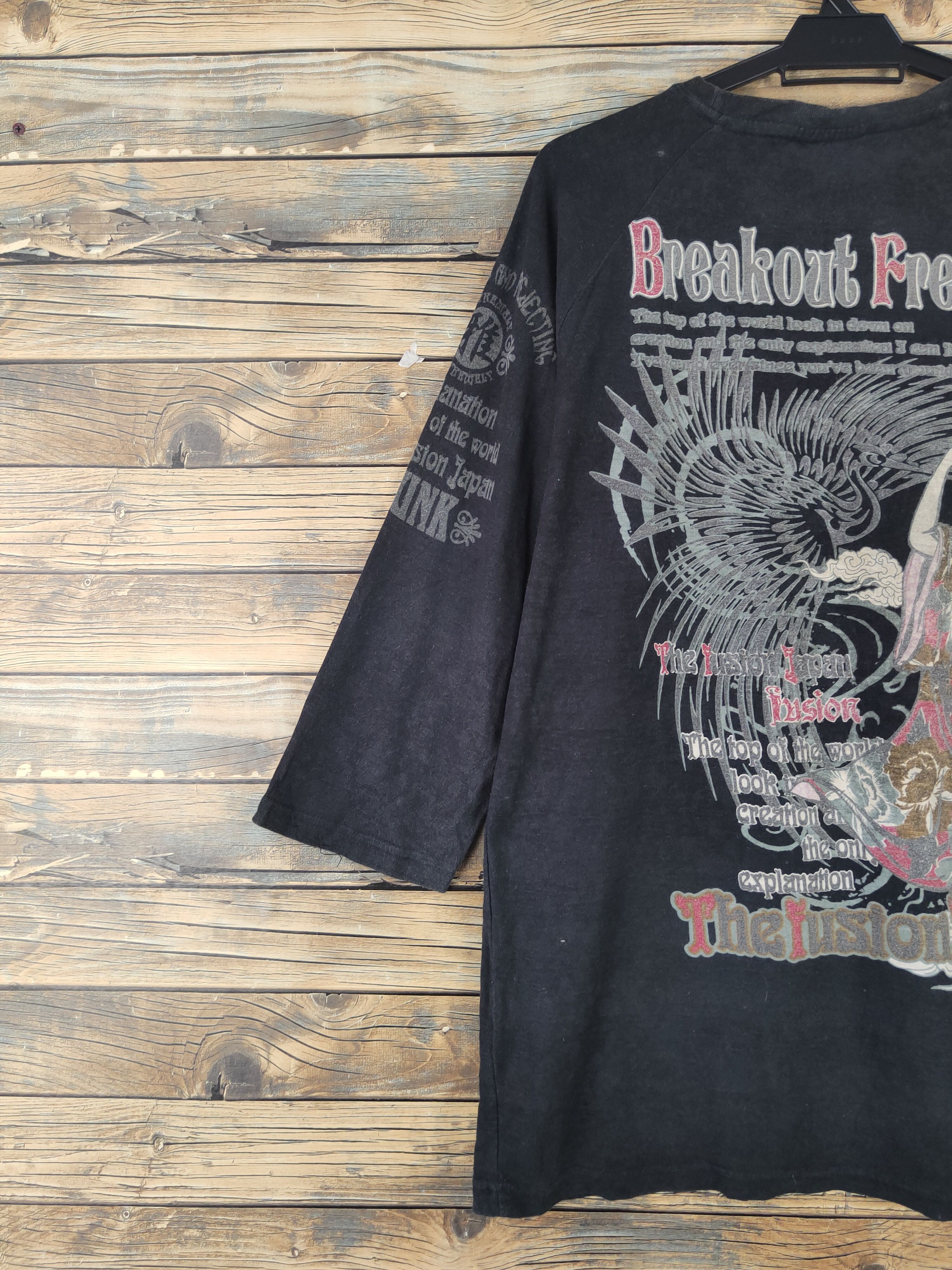 Bullet Noise DL Bullet Noise Black Faded Long Sleeve T-shirts #628 Size US XL / EU 56 / 4 - 2 Thumbnail