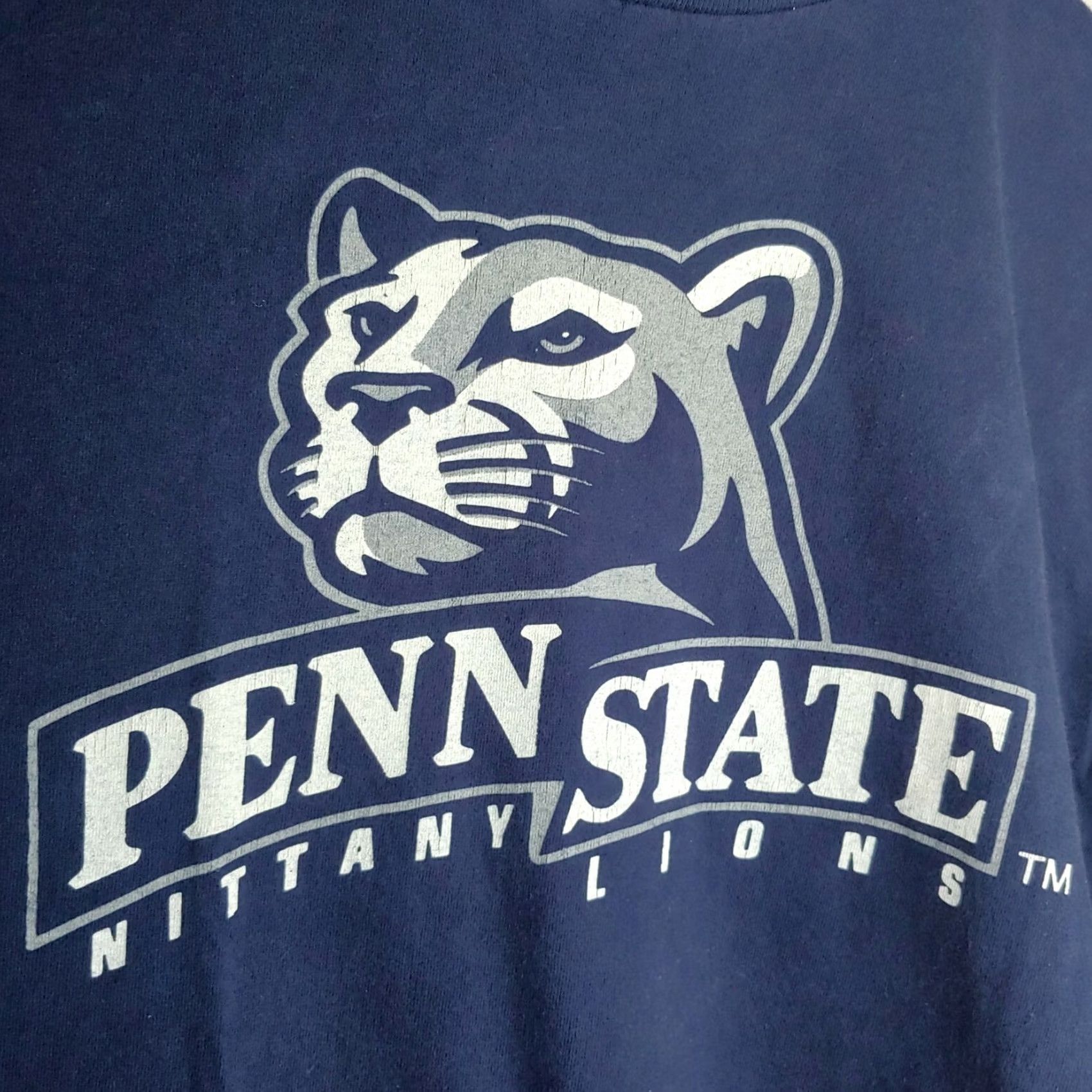 Vintage VINTAGE Morning Sun Shirt Penn State 90s Navy Blue Large Nittany Lions Short Sleeve Round Neck Tee Mens Size US L / EU 52-54 / 3 - 2 Thumbnail