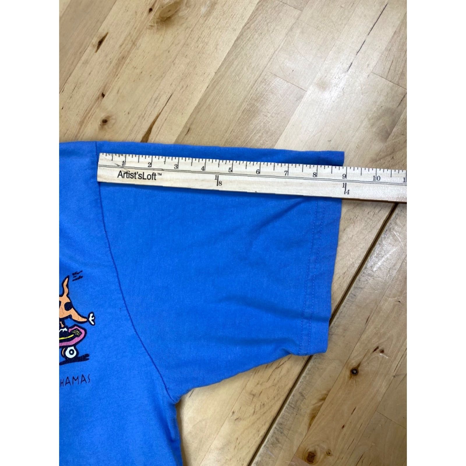 Vintage Vintage 90s Resort Wear T Shirt Mens L Blue Bahamas Crew Neck Short Sleeve 10577 Size US L / EU 52-54 / 3 - 6 Thumbnail