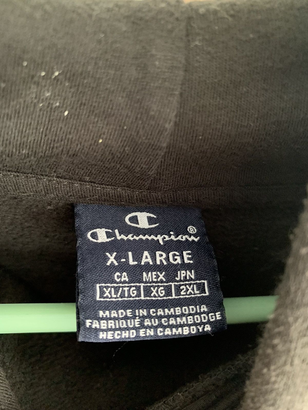 Champion Black Champion Hoodie Size US XL / EU 56 / 4 - 3 Thumbnail