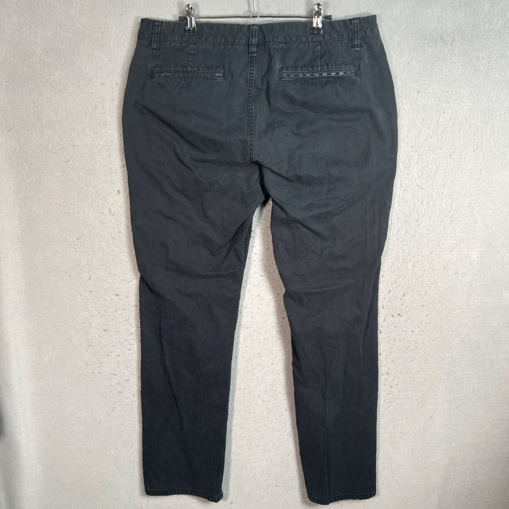 Bonobos Bonobos Mens Pants 36 x 32 Slim Straight Chino 100% Cotton Black Size US 36 / EU 52 - 2 Thumbnail
