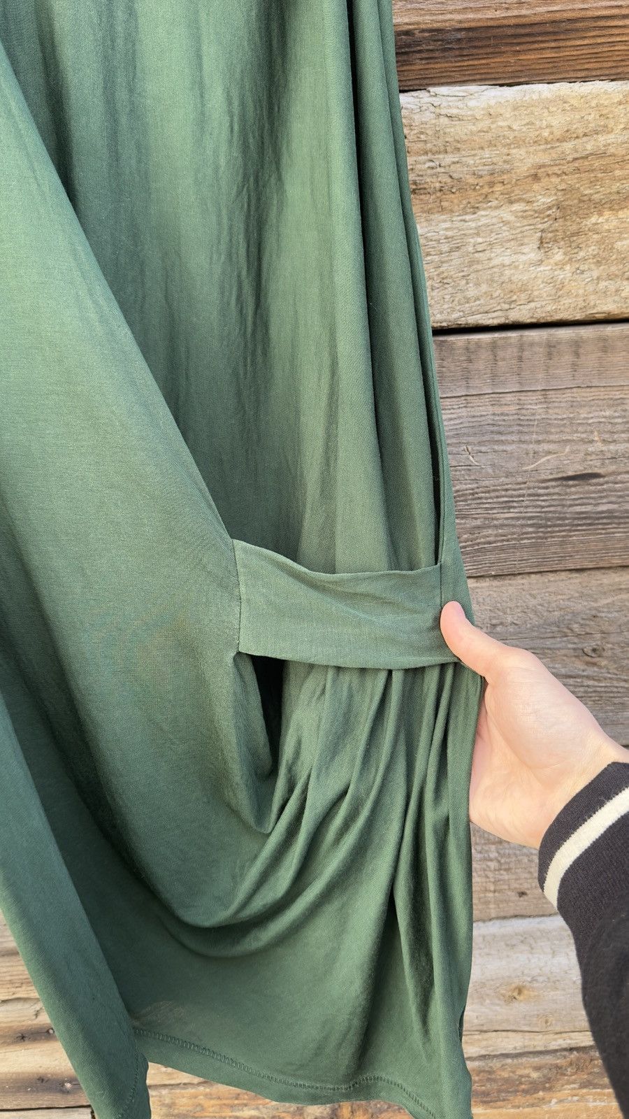 Acne Studios Acne Studios Green Lyocell Wrap Draped Sleeveless Dress Size S / US 4 / IT 40 - 2 Thumbnail