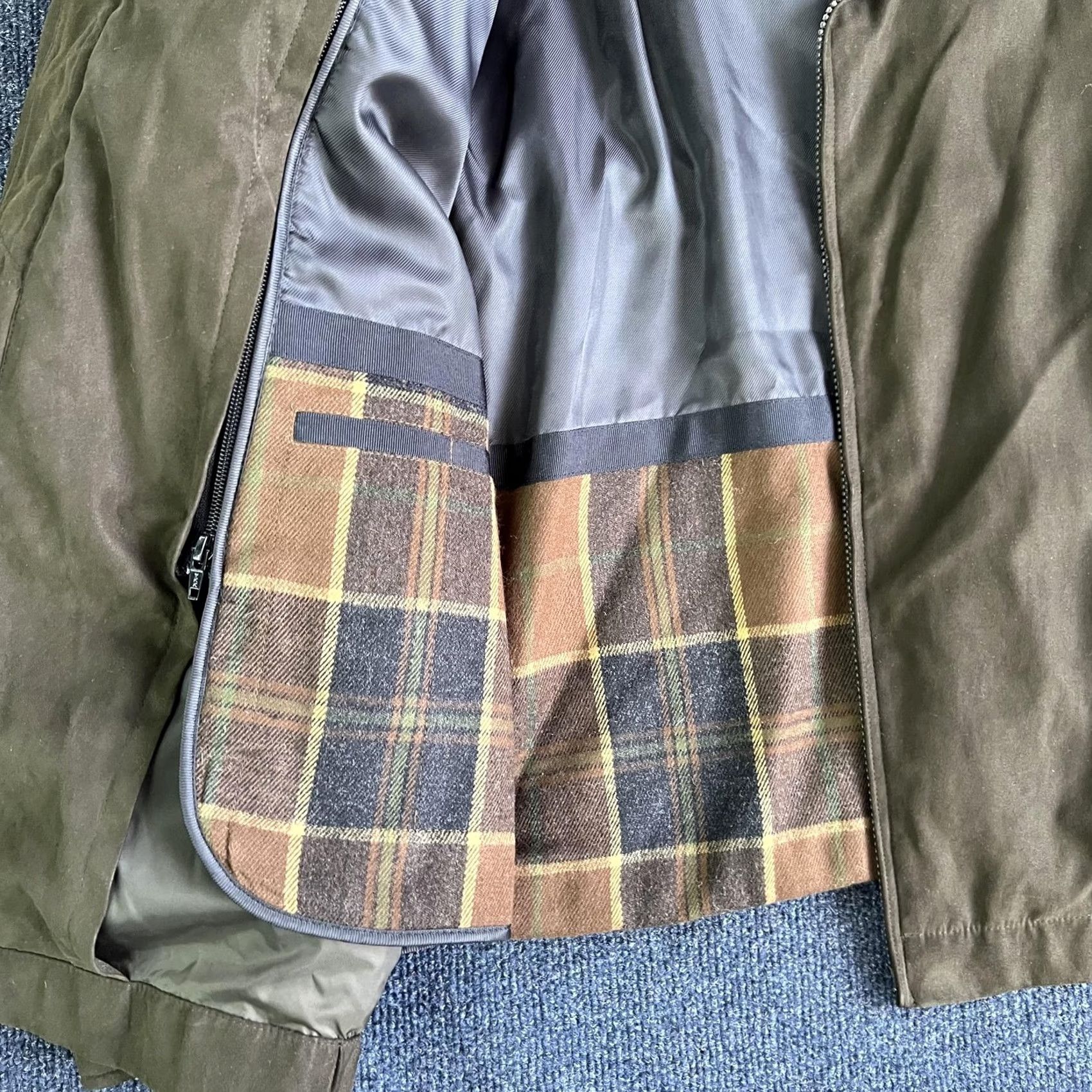 Jos. A. Bank Jos. A. Bank Jacket Mens 2XL Green Zip Front Removable Liner Lined Nylon Wool Blend Wool-Blend Removable Liner Pockets Bomber Coat Size US XXL / EU 58 / 5 - 4 Thumbnail
