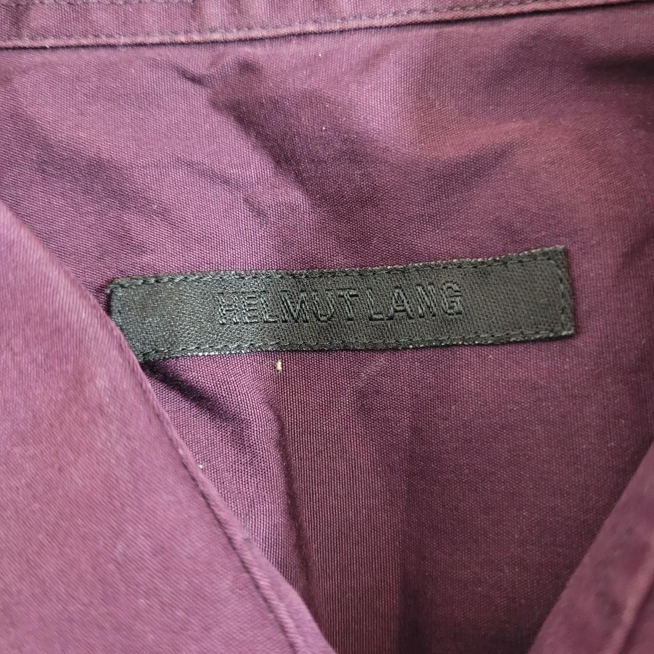 Helmut Lang Early 00's plum button up Size US L / EU 52-54 / 3 - 5 Thumbnail