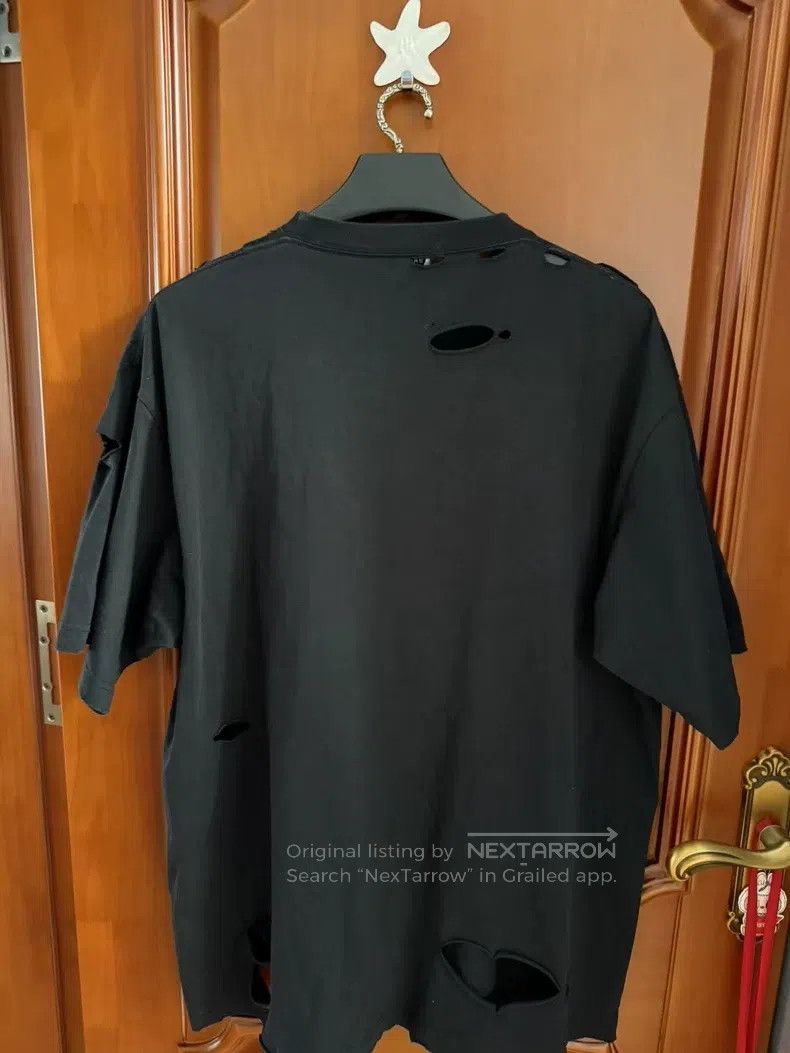 Balenciaga Balenciaga Big Destroyed Logo Short-Sleeve Size US S / EU 44-46 / 1 - 2 Thumbnail