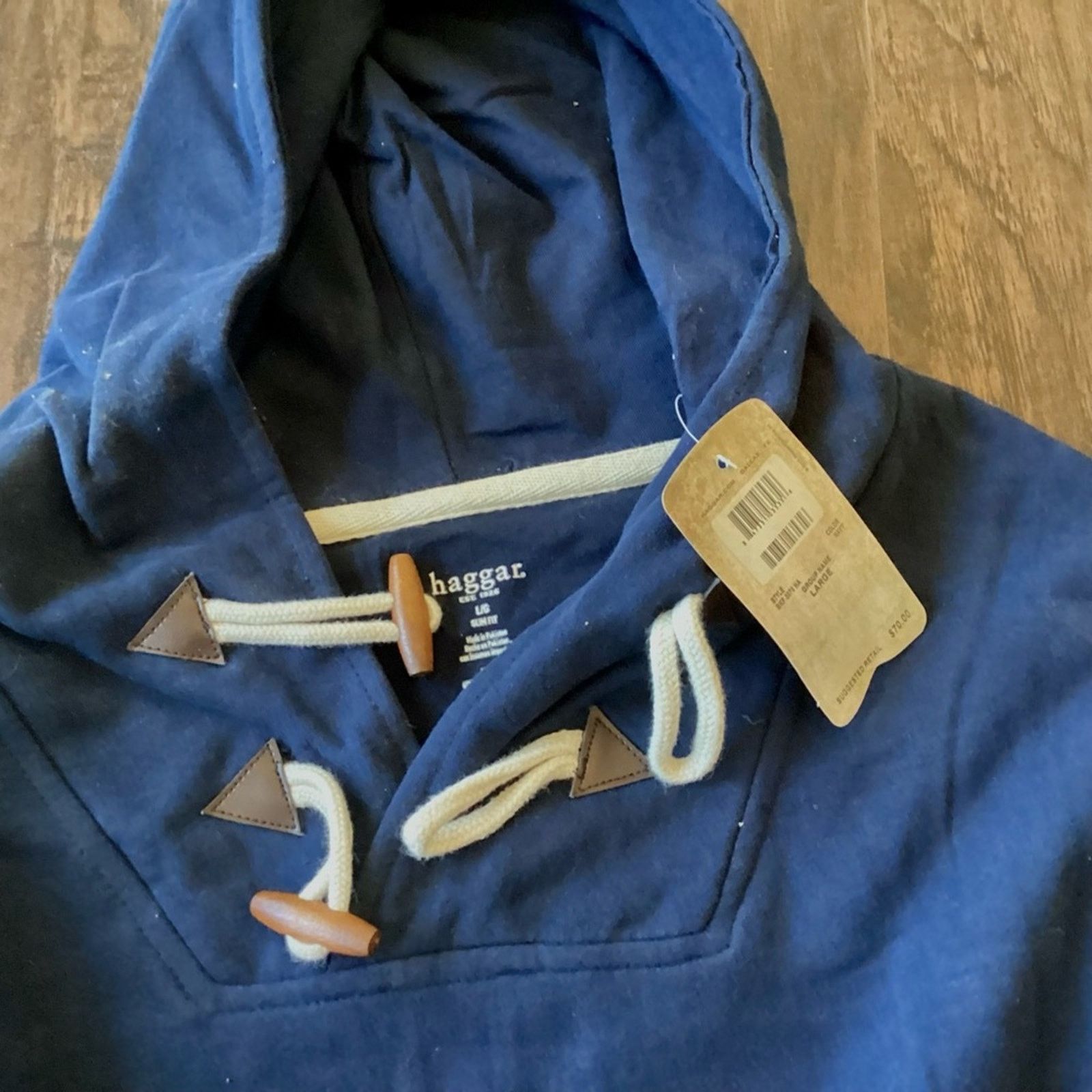 Haggar Haggar Pullover French Terry Fleece Hoodie Sweatshirt Size US L / EU 52-54 / 3 - 5 Thumbnail