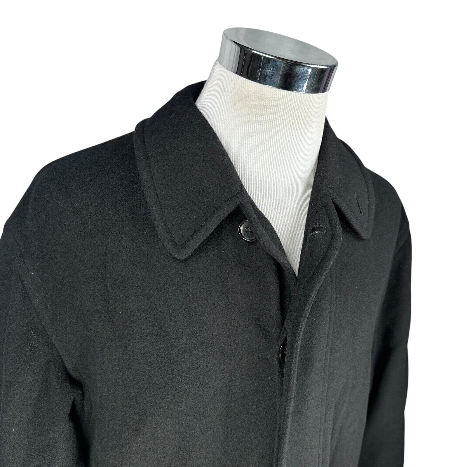 Barneys New York Barney’s New York Pea Coat Men’s US 36R Black 100% Cashmere Size US L / EU 52-54 / 3 - 2 Thumbnail