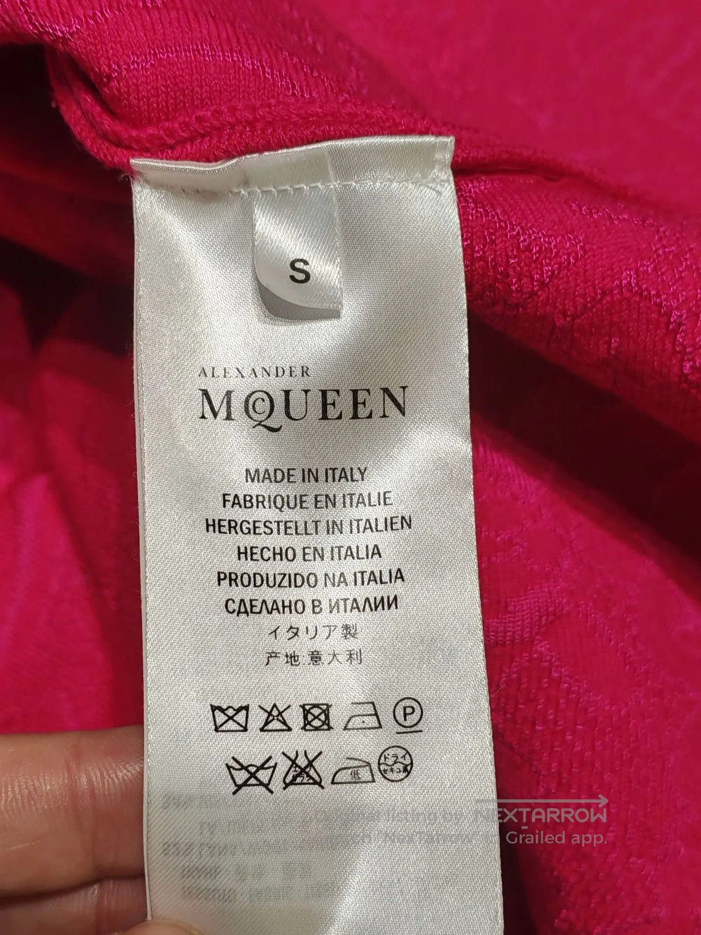 Alexander McQueen Alexander McQueen Pink 3D Floral Dress. Size S / US 4 / IT 40 - 4 Thumbnail