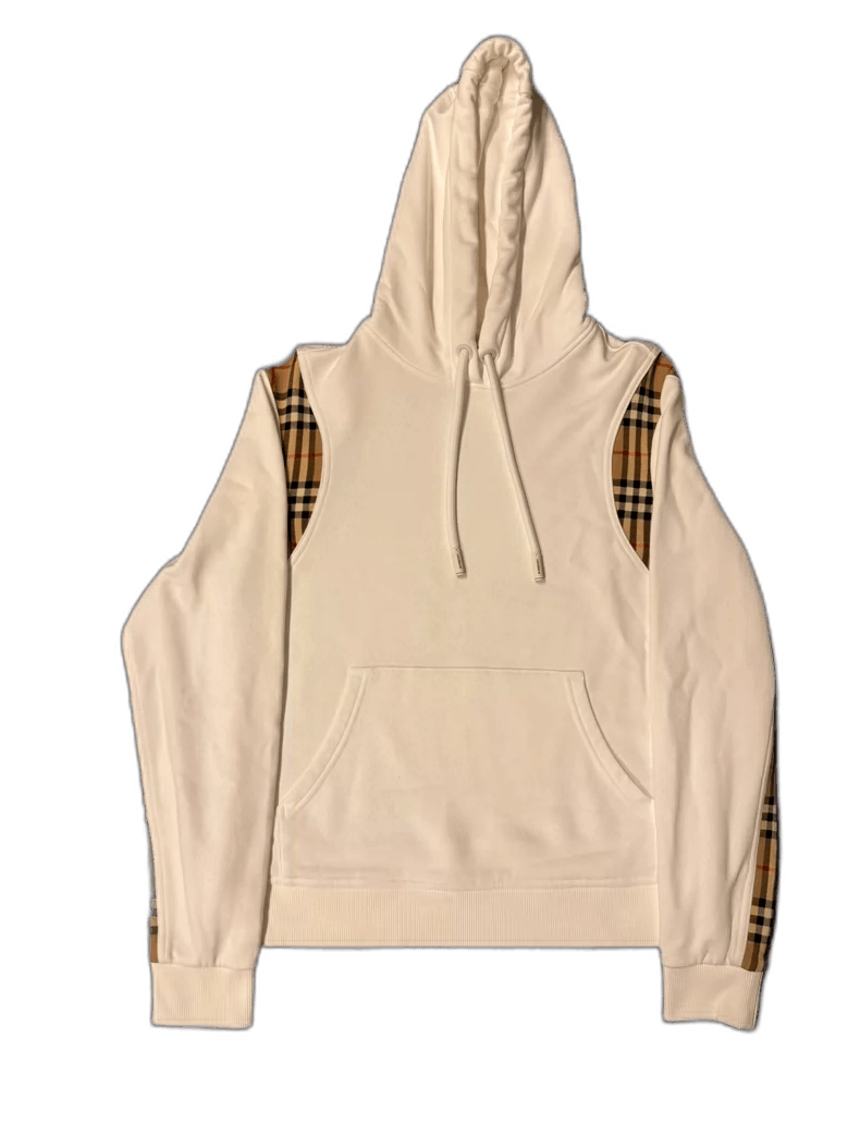 Burberry Burberry Hooded Sweatshirt with Plaid Accents Size S / US 4 / IT 40 - 1 Thumbnail