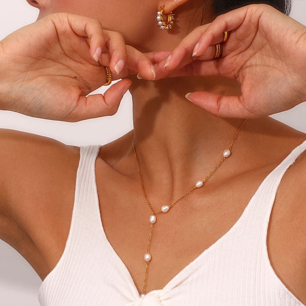 Jewelry × Vintage Freshwater Pearl Chain Necklace Size ONE SIZE - 2 Thumbnail