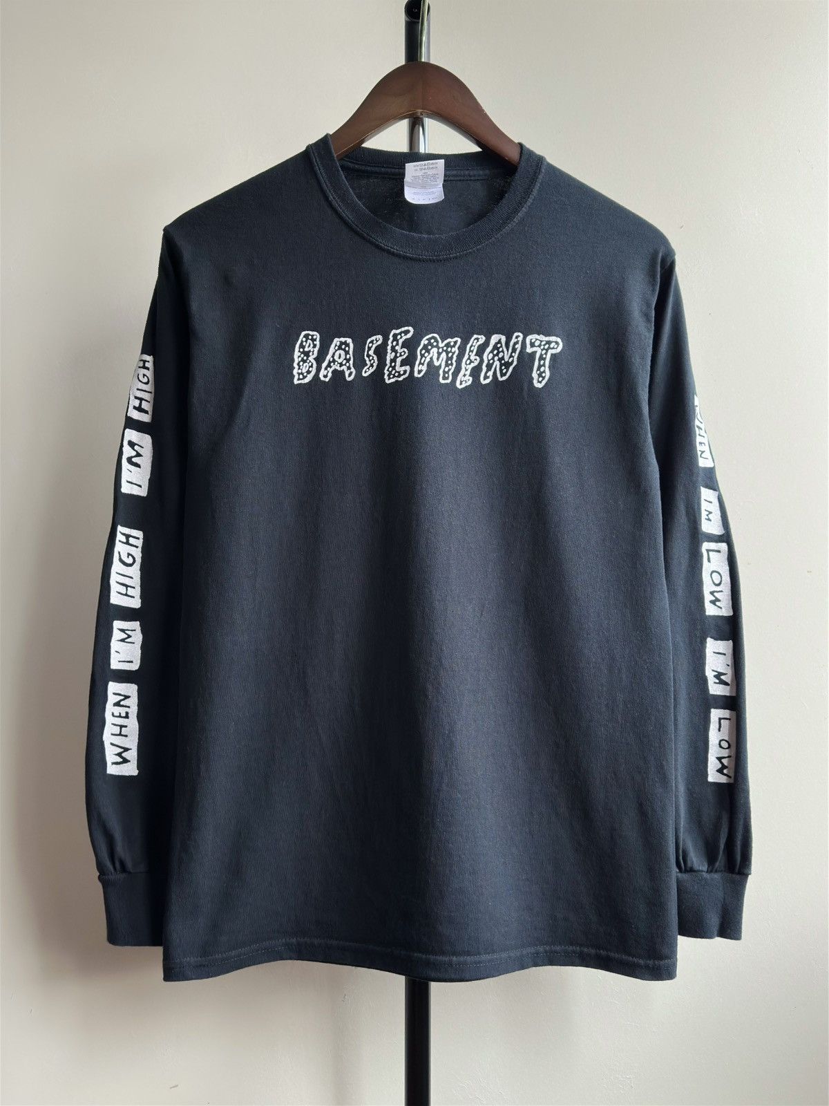 Band Tees × Vintage Vintage Basement Band Long Sleeve Shirt Size US S / EU 44-46 / 1 - 1 Thumbnail