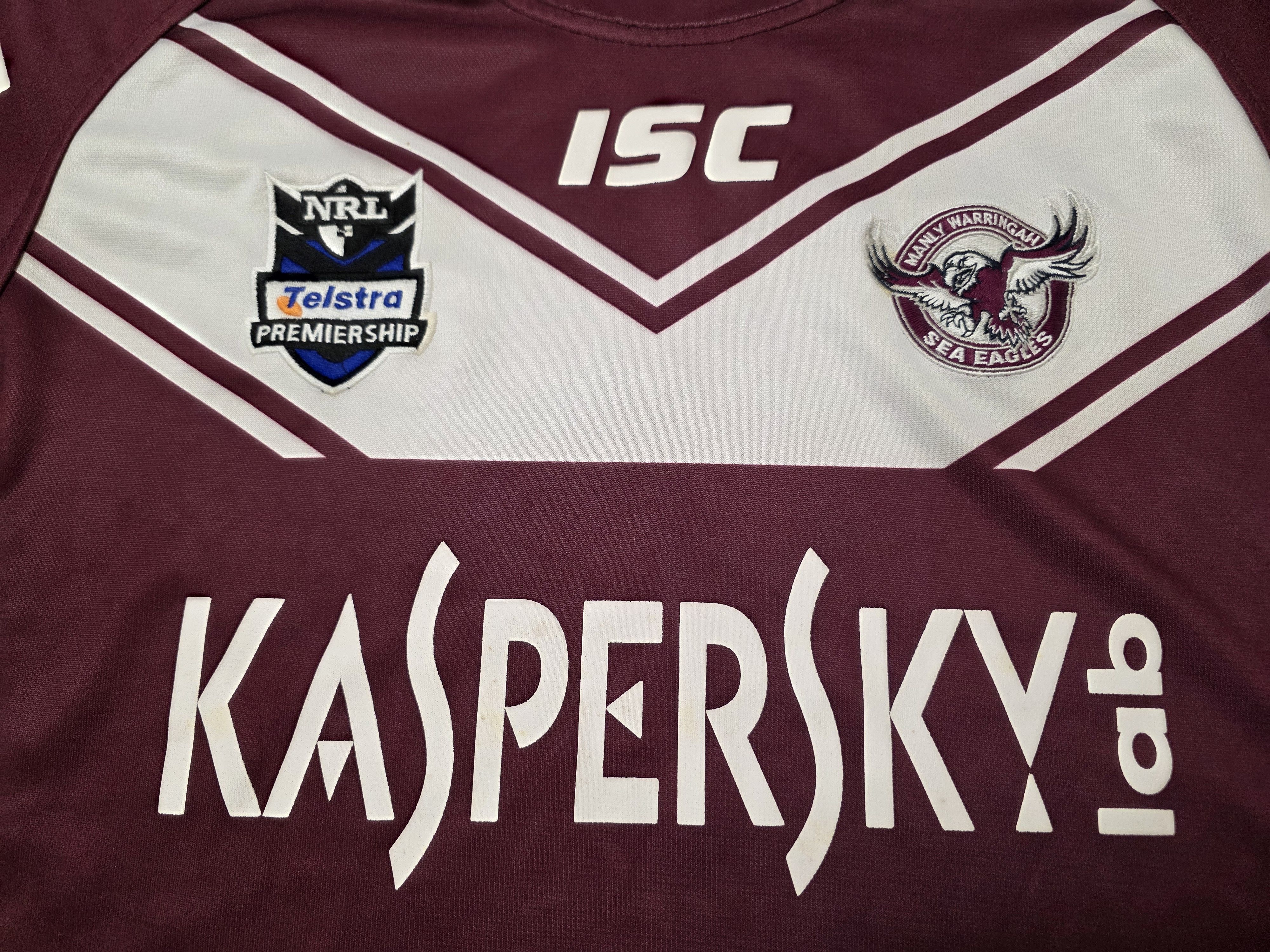 Vintage MANLY WARRINGAH SEA EAGLES JERSEY NRL RUGBY JERSEY AUSTRALIA Size US XXL / EU 58 / 5 - 3 Thumbnail