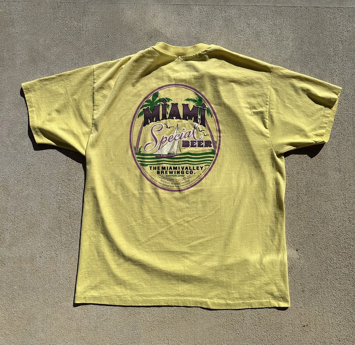 Vintage Vintage Single Stitch Miami T-Shirt Size US XXL / EU 58 / 5 - 2 Thumbnail
