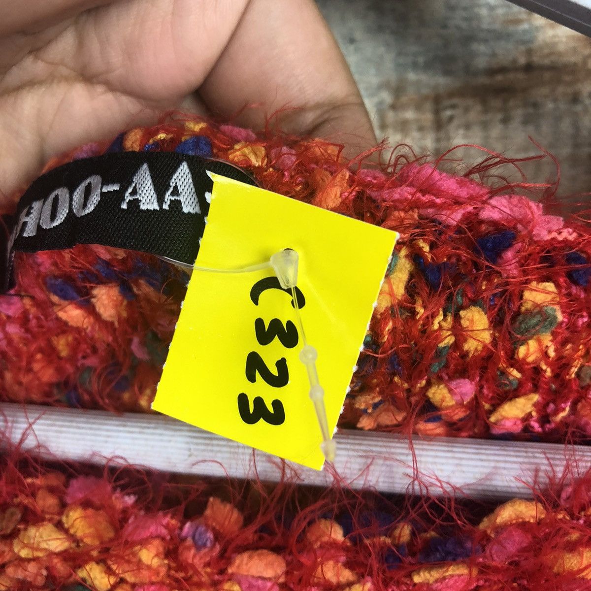 Homespun Knitwear DL Whoo Aa Red Mohair shaggy fur Knitwear #C323 Size M / US 6-8 / IT 42-44 - 10 Thumbnail