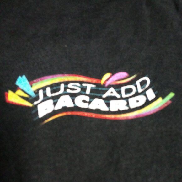 Other Vintage 90s Just Add Bacardi Pardi Rum Party T-Shirt Size US XL / EU 56 / 4 - 4 Thumbnail