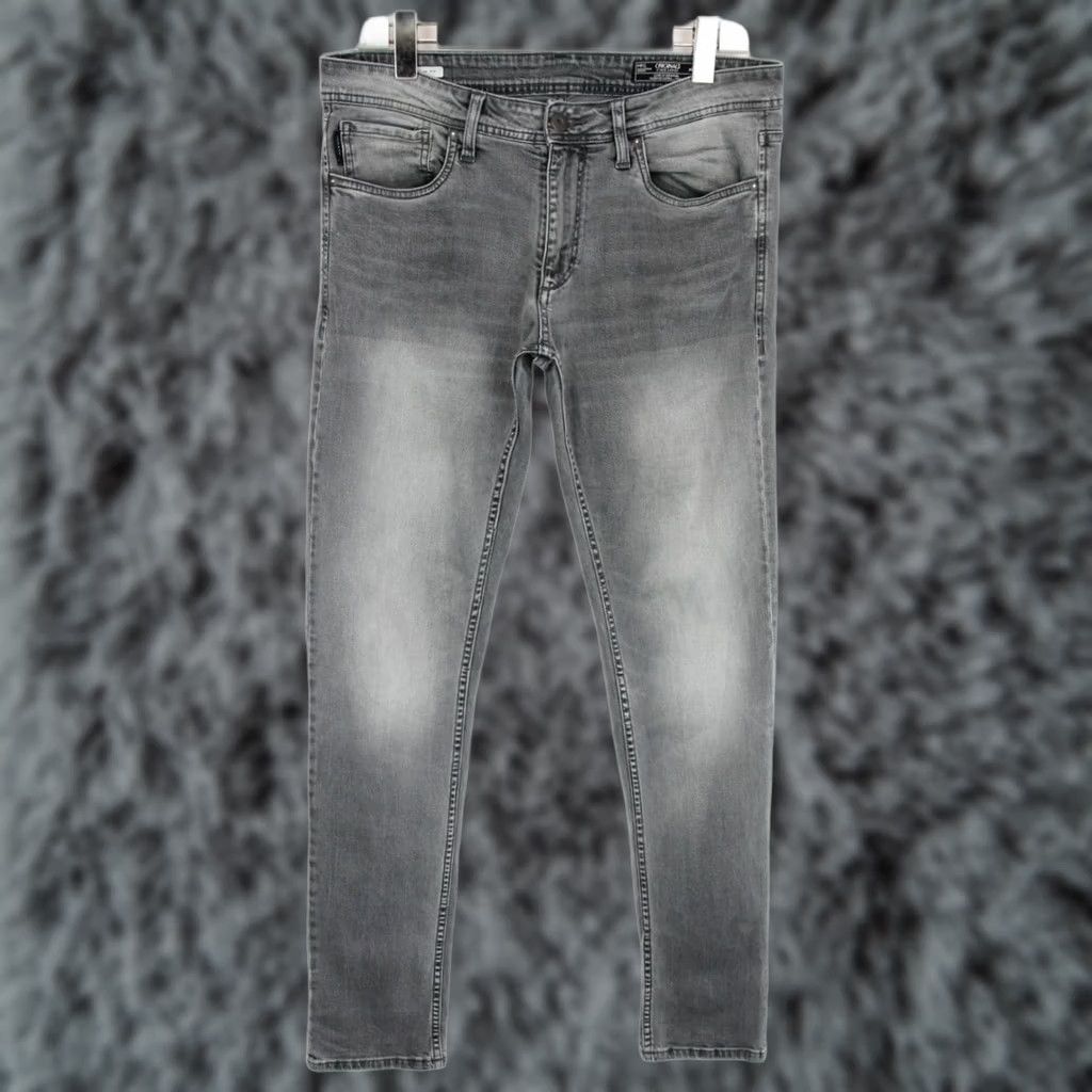 Jack & Jones JACK & JONES Glenn Slim Fit Jeans Men's W33/L34 Zip Fly Grey Denim Slim Everyday Casual Mens Size US 33 - 1 Thumbnail
