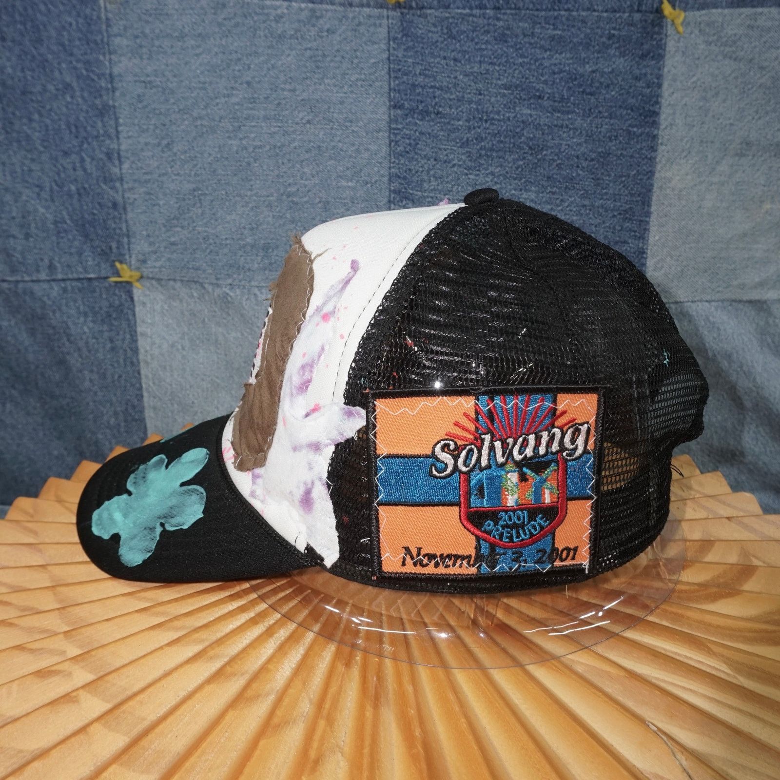 Vintage OSFA - Yakima trucker patchwork paint abstract trucker hat Size ONE SIZE - 3 Thumbnail
