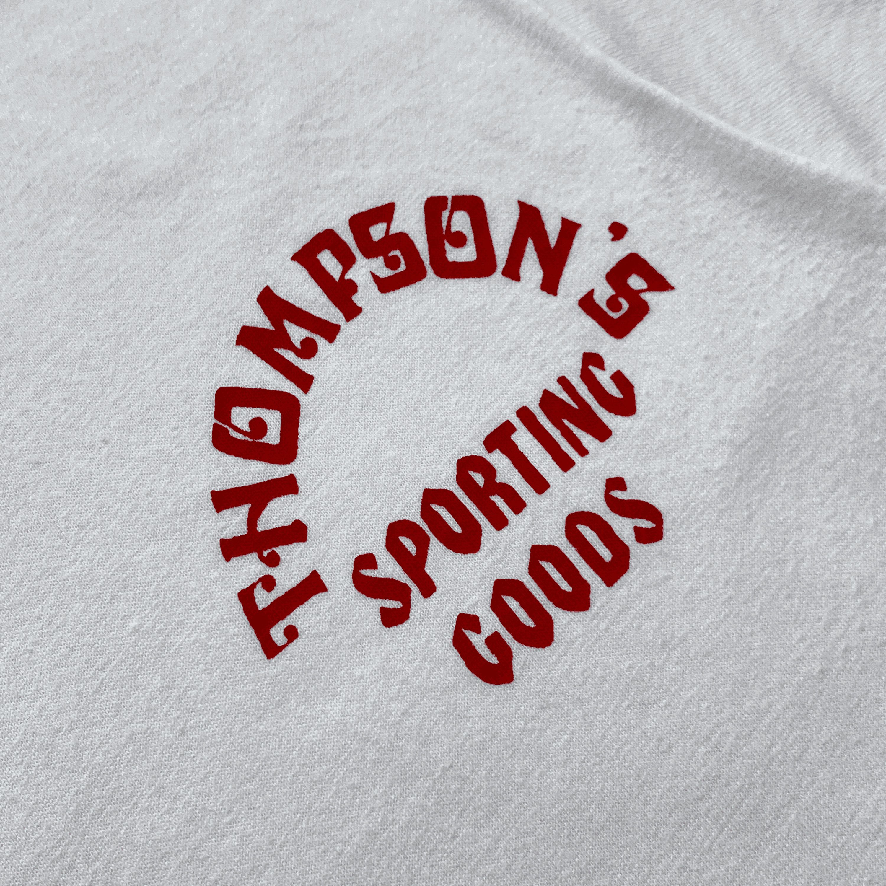 Russell Athletic Vintage 1970s Thompson's Sporting Goods T-Shirt Size US XL / EU 56 / 4 - 2 Thumbnail