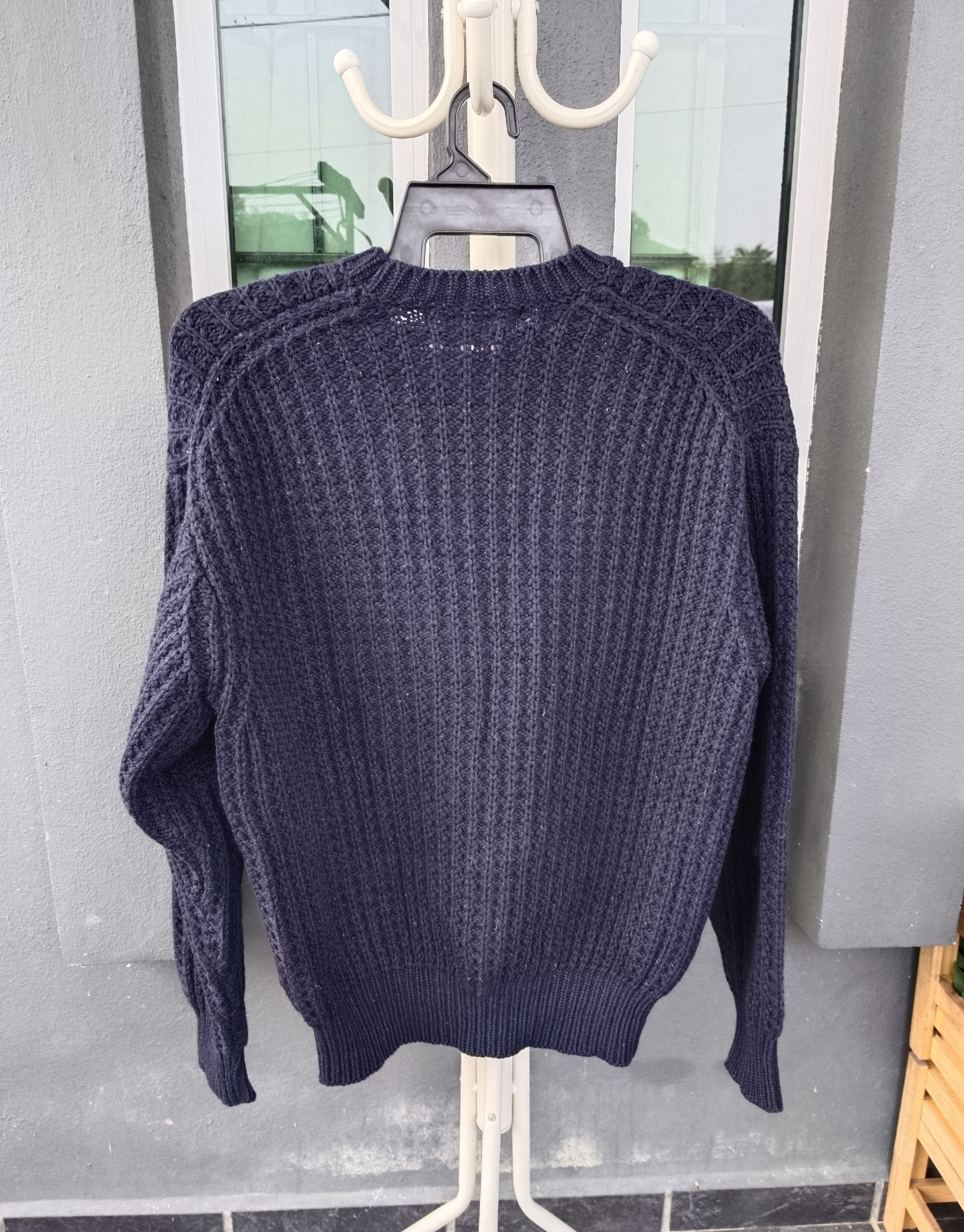 Comme des Garcons Homme AD 1990 CDG HOMME WOOL KNIT SWEATSHIRT Size US M / EU 48-50 / 2 - 2 Thumbnail