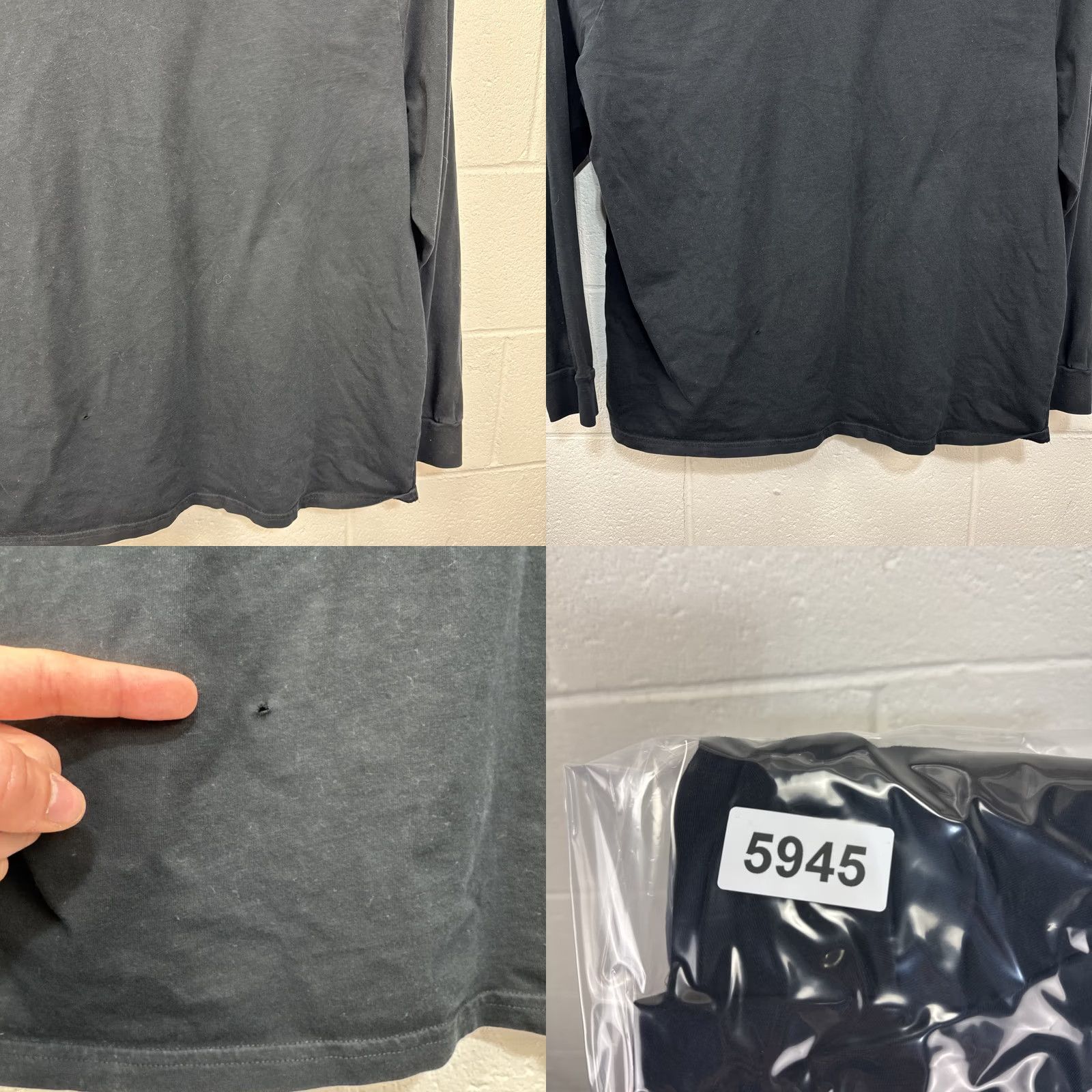Polo Ralph Lauren Polo Ralph Lauren Mens Black Long Sleeve Hooded T-Shirt Cotton Jersey Pony XXL Size US XXL / EU 58 / 5 - 10 Thumbnail