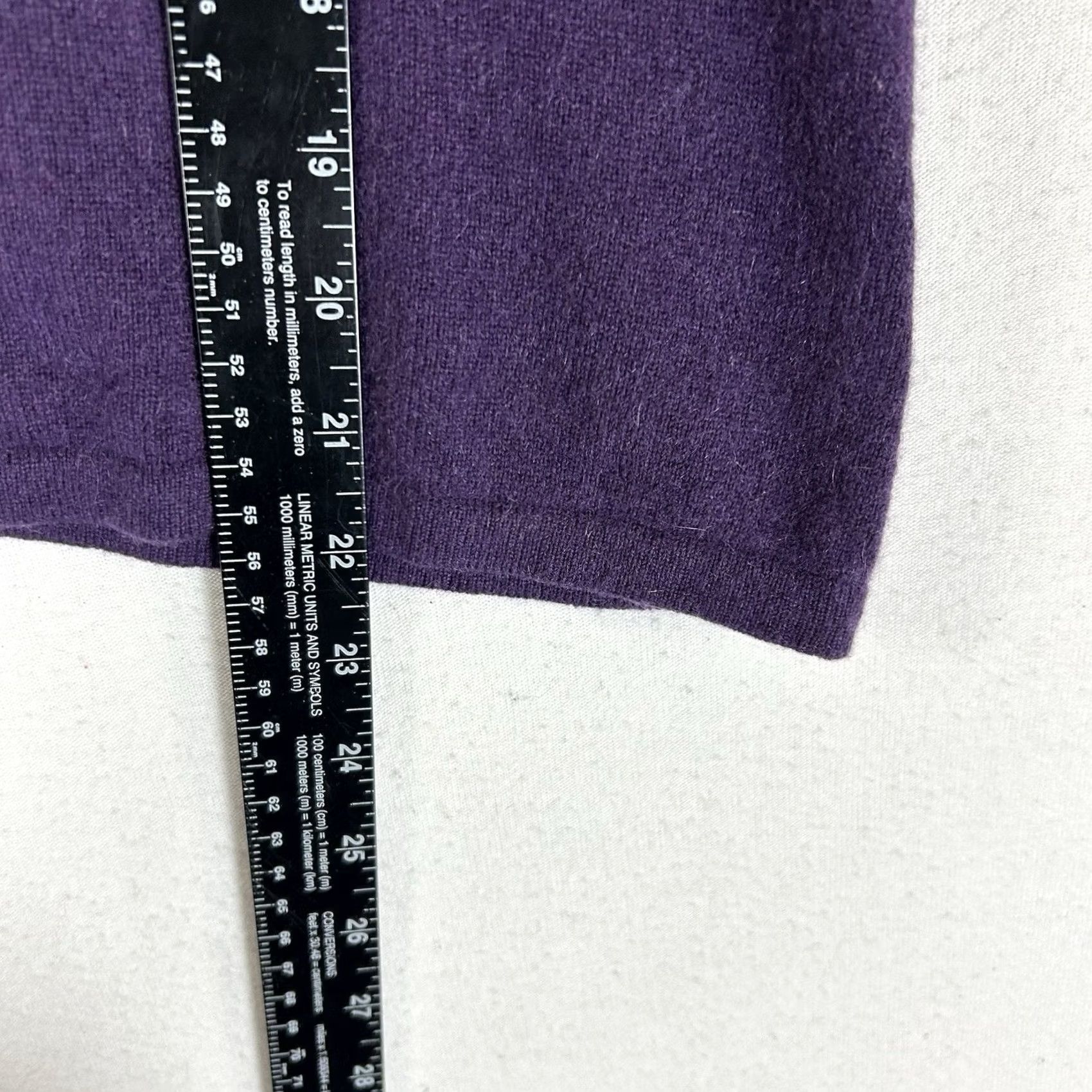 Vintage Marshall Fields 100% Cashmere Sweater Womens S Pullover Knit Purple Casual Shirt Size S / US 4 / IT 40 - 6 Thumbnail